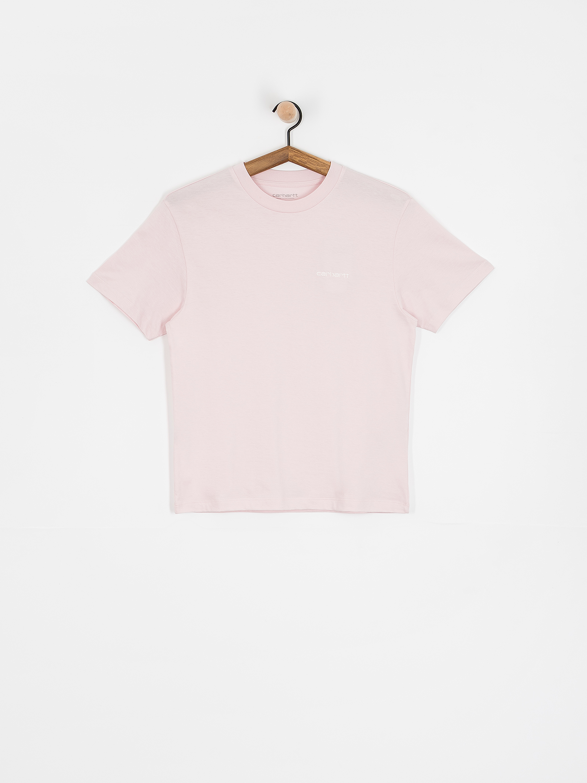 Carhartt WIP Script Embroidery Wmn T-Shirt (air pink/wax)