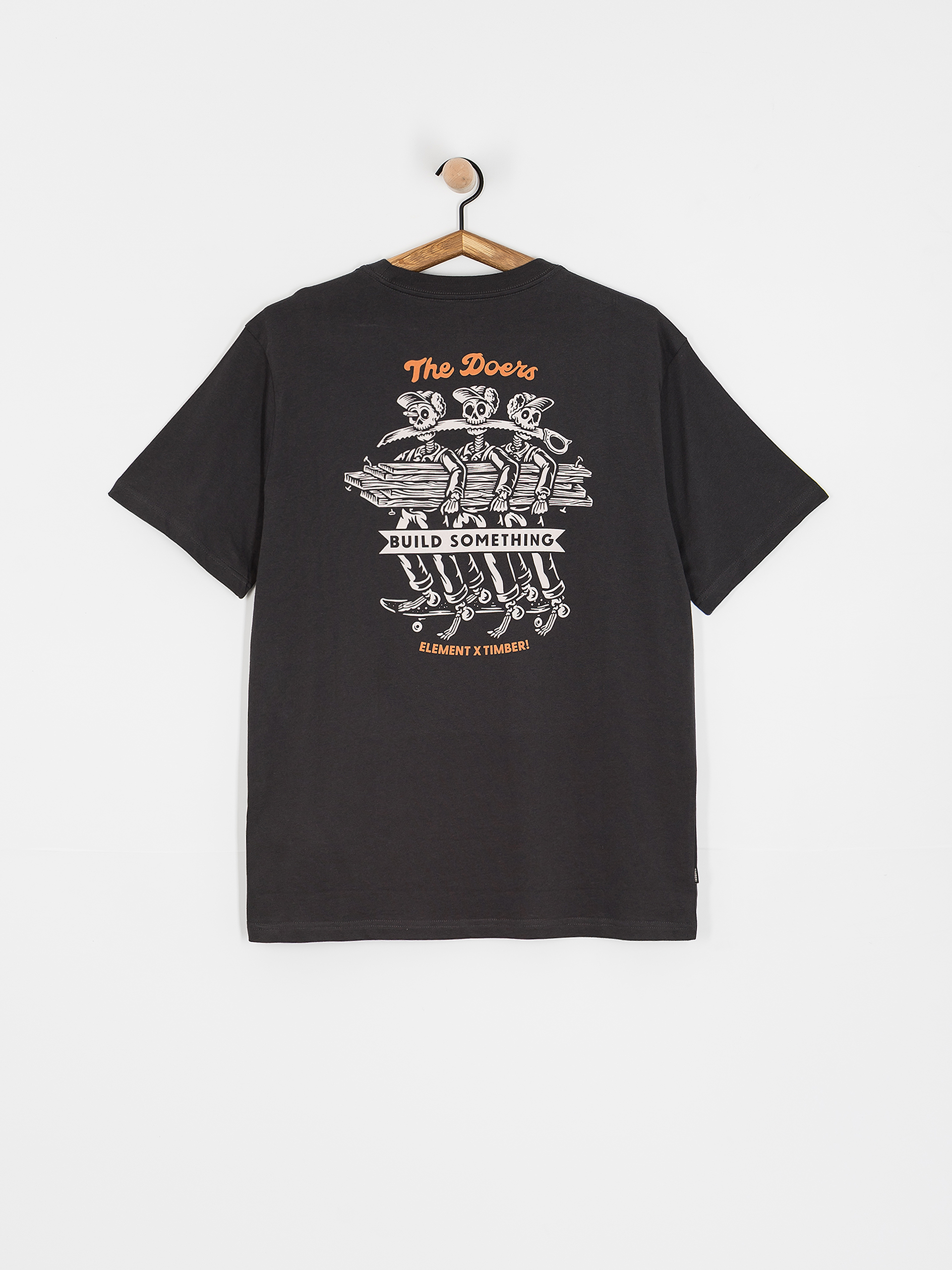 Element Timber Skeleton Gang T-Shirt (off black)