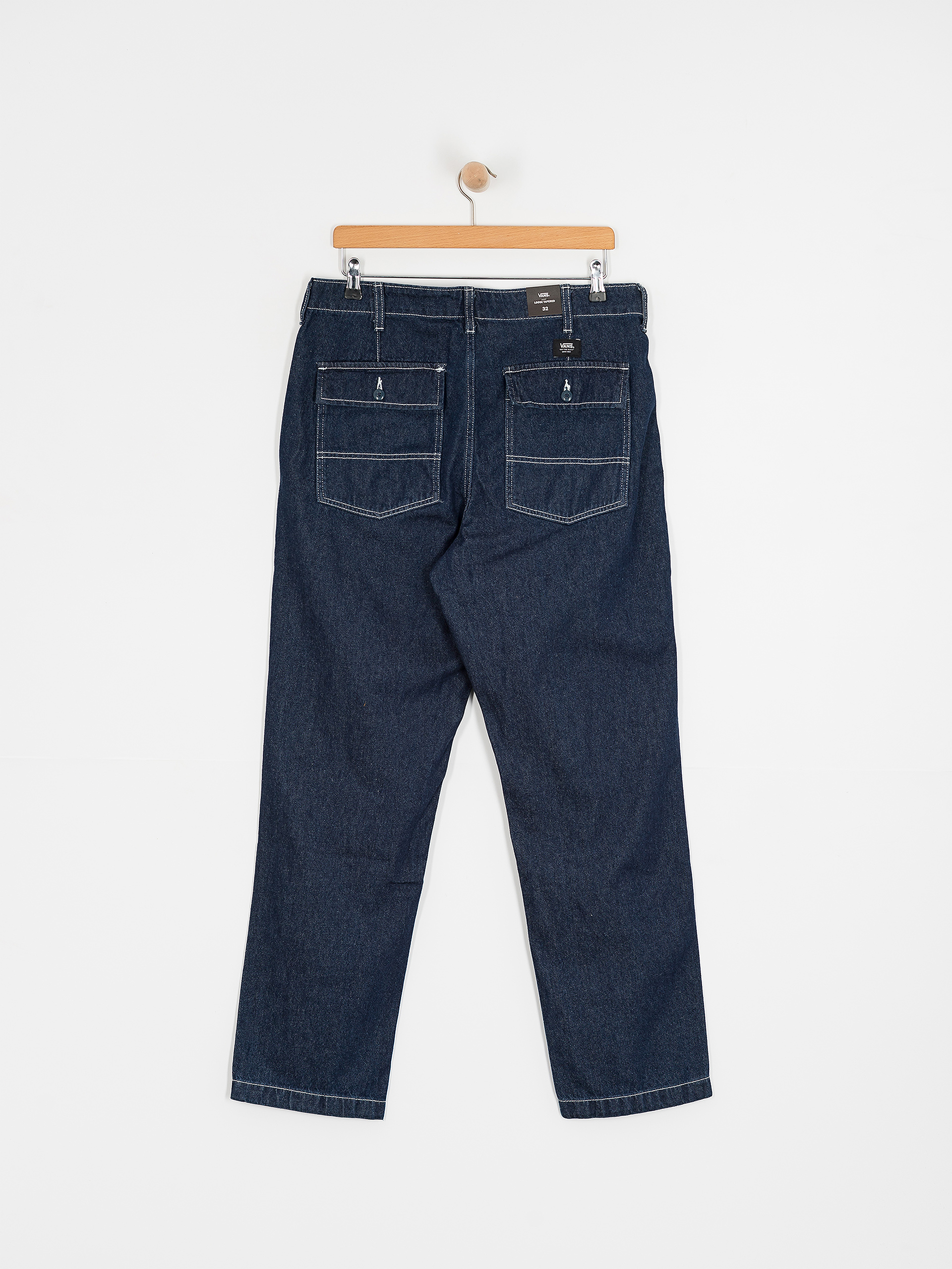 Vans Fatigue Loose Tapered Denim Pants - blue (dark denim)