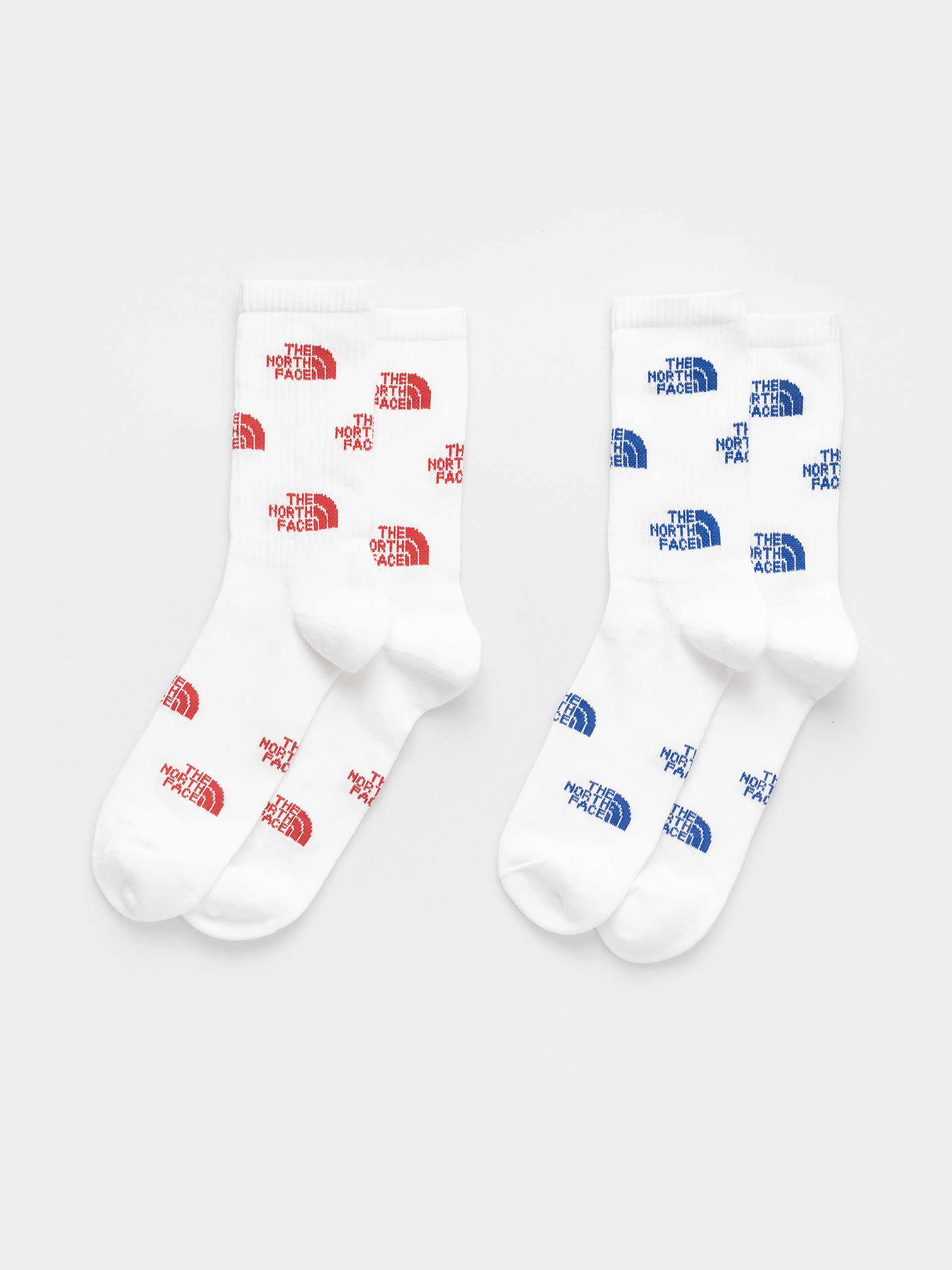 The North Face Everyday Crew Logo 2P Socken (tnf whte/tnf red/tnf black)