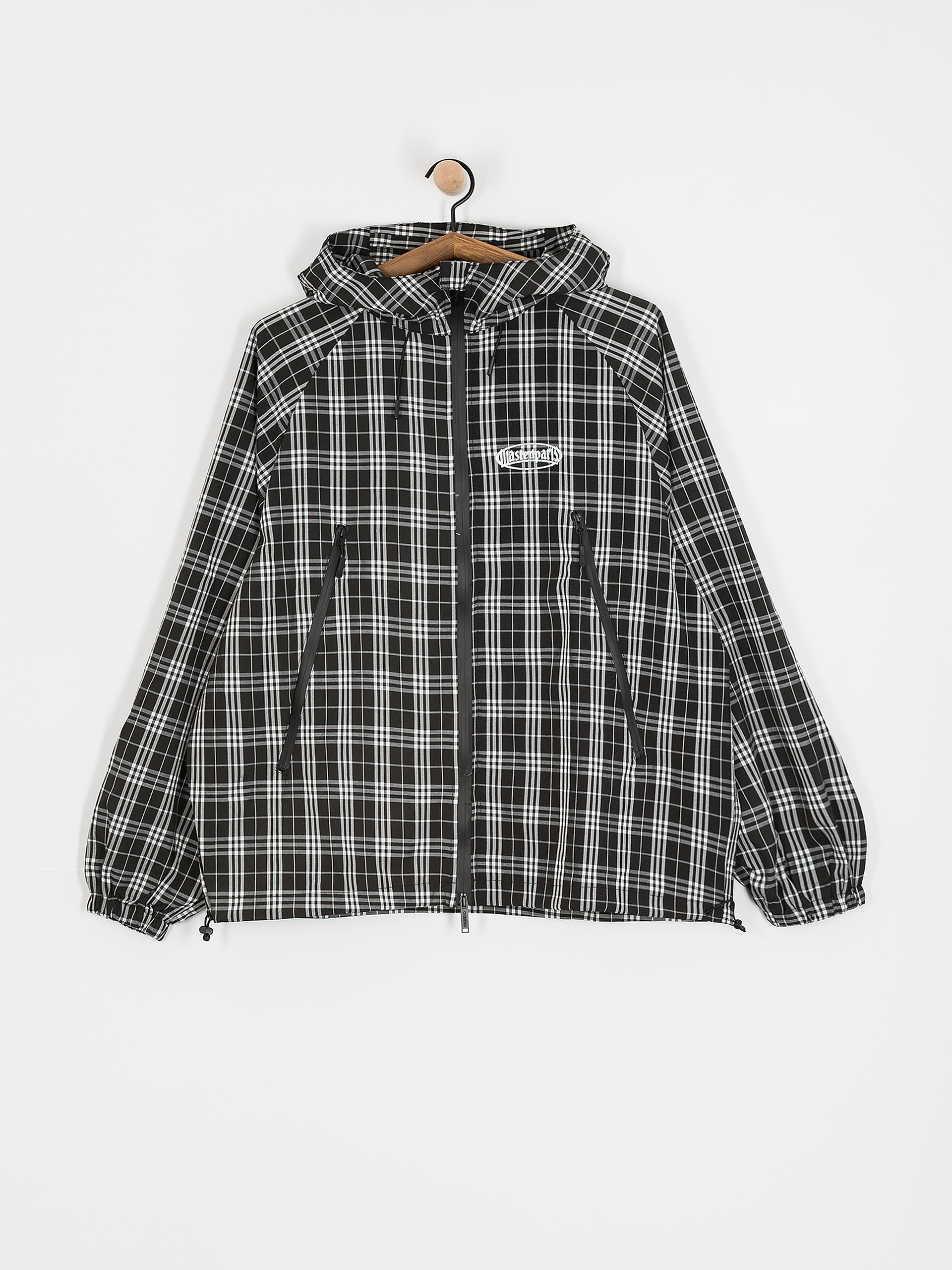 Wasted Paris Yard Tartan Windbreaker Jacket - black (black