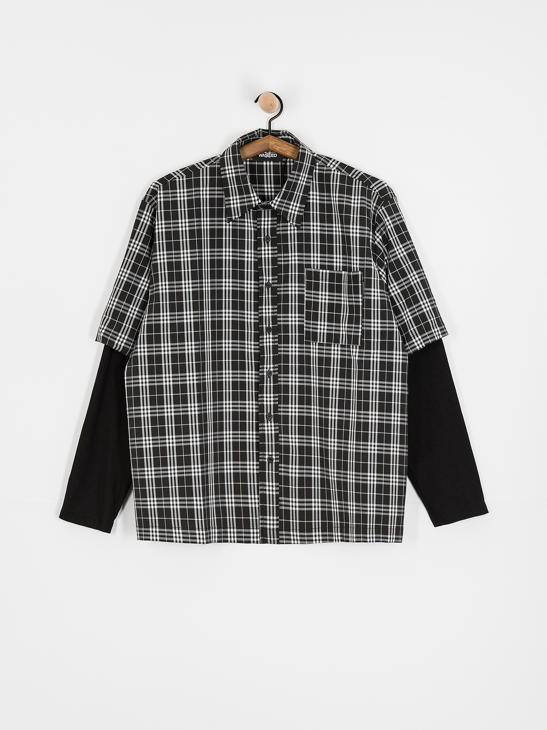 Wasted Paris Yard Tartan Shirt Age Hemd (black/white)