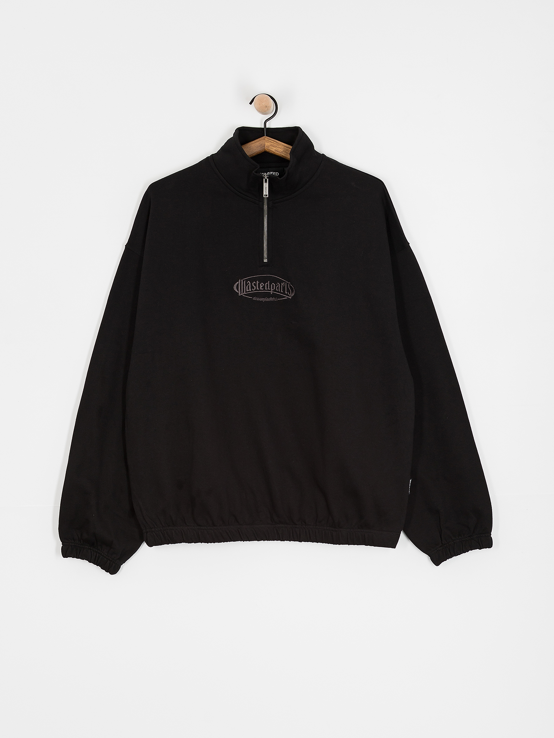 Wasted Paris Yard Boxy Funnel Sweatshirt (black)