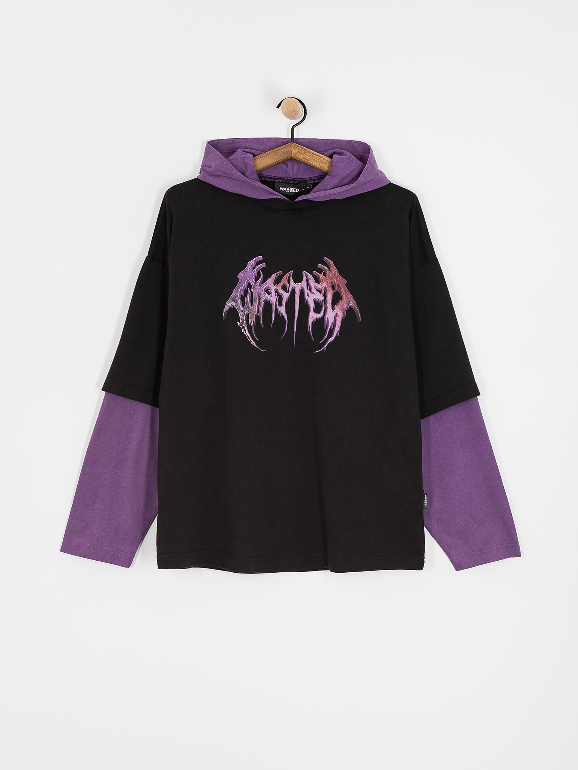 Wasted Paris Slug Age HD Hoodie (faded black/imperial purple)