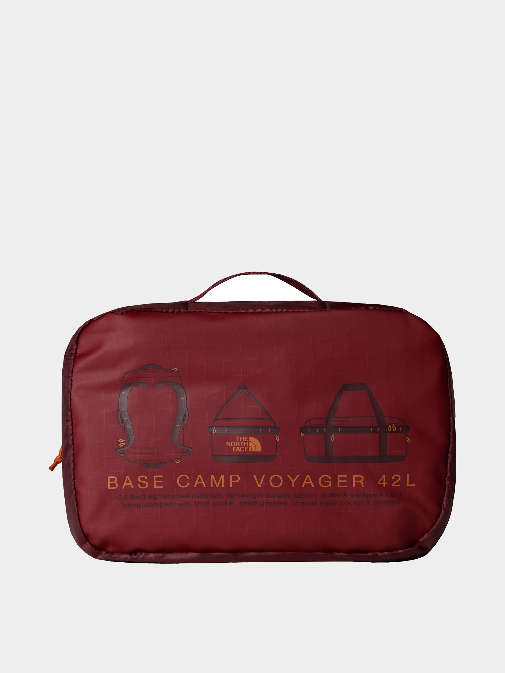 The North Face Bag Base Camp Voyager Duffel 42L (sumac/iron bronze)