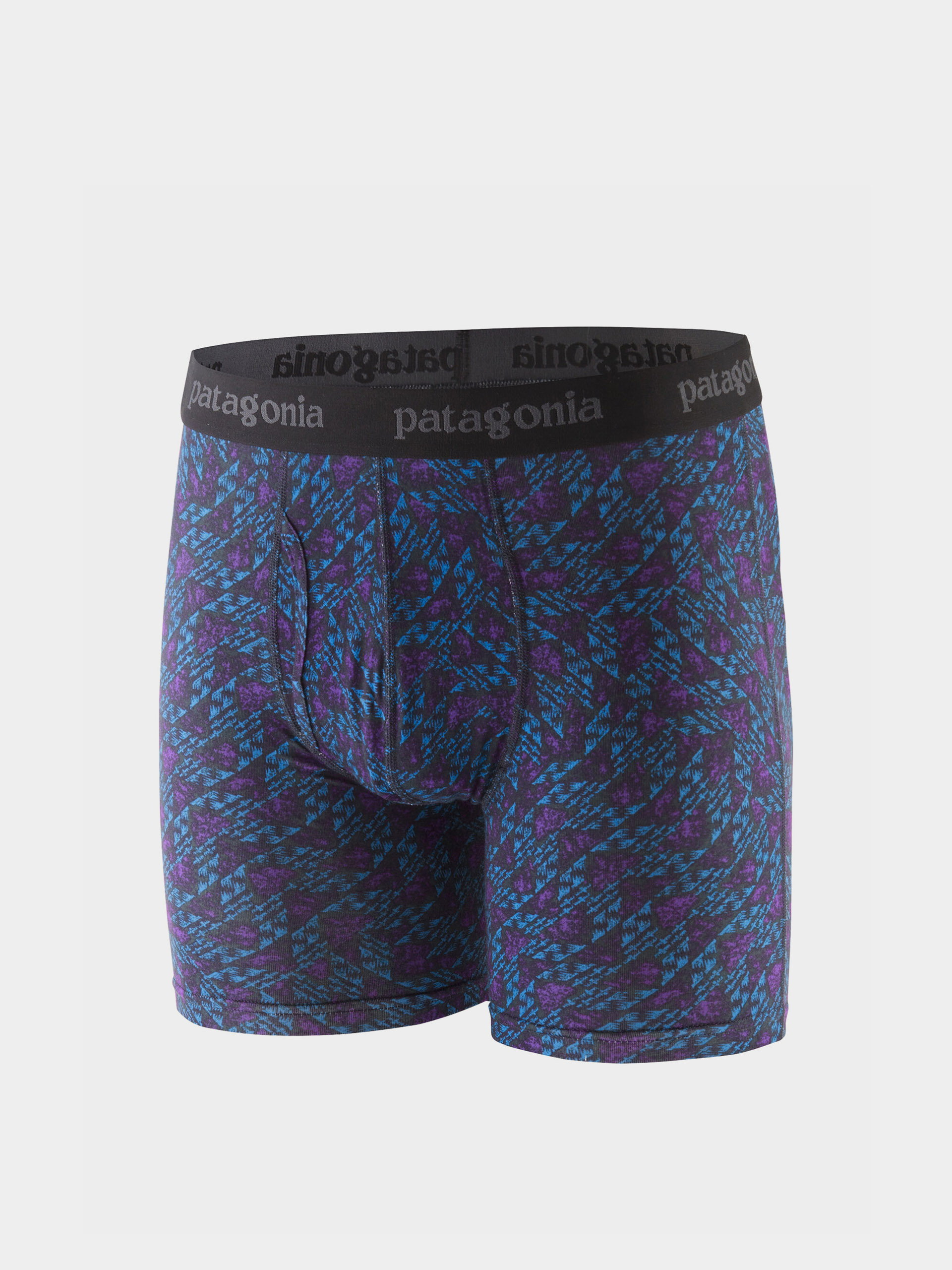 Patagonia Unterwäsche Essential Boxer Briefs 6in (synched flight/pitch blue)