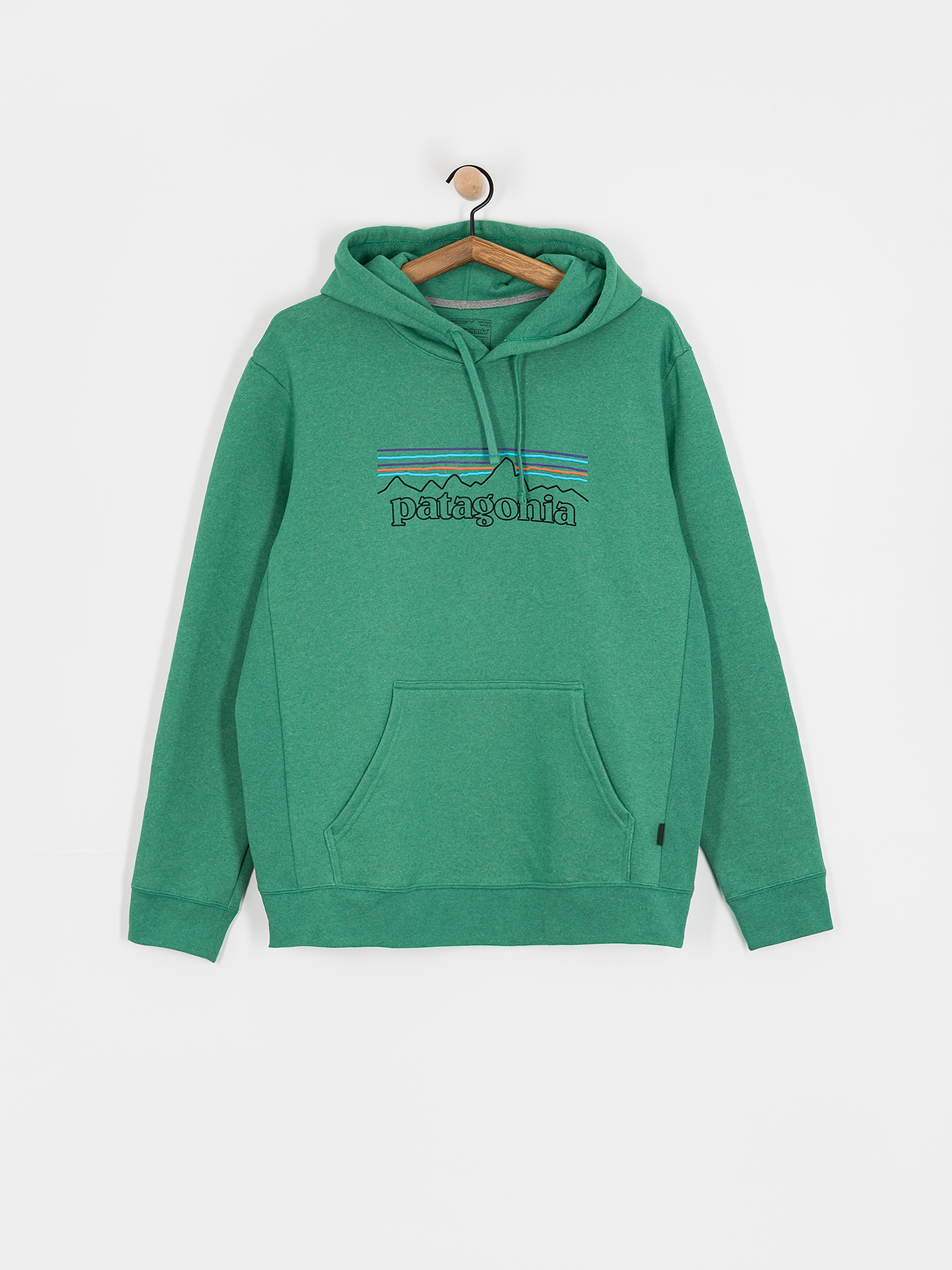 Patagonia P 6 Logo Uprisal HD Hoodie (p-6 outline/heartleaf green)