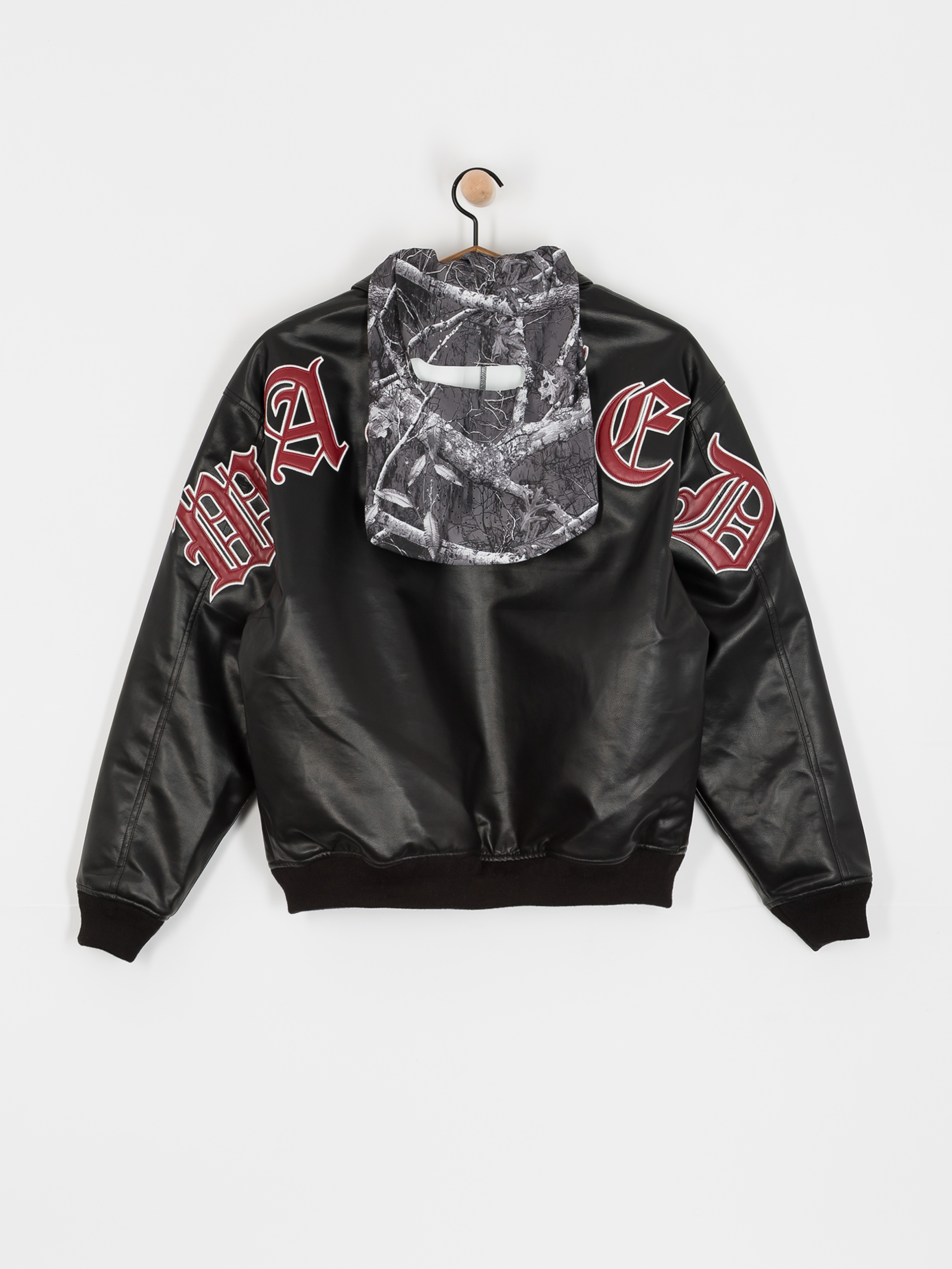 Wasted Paris Kingdom Curve Varsity Jacket (black)