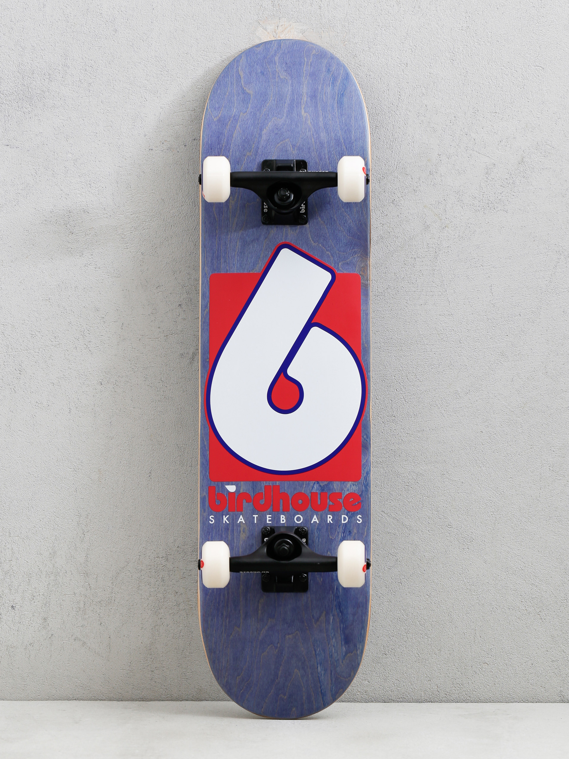 Birdhouse B Logo Skateboard (navy/red)