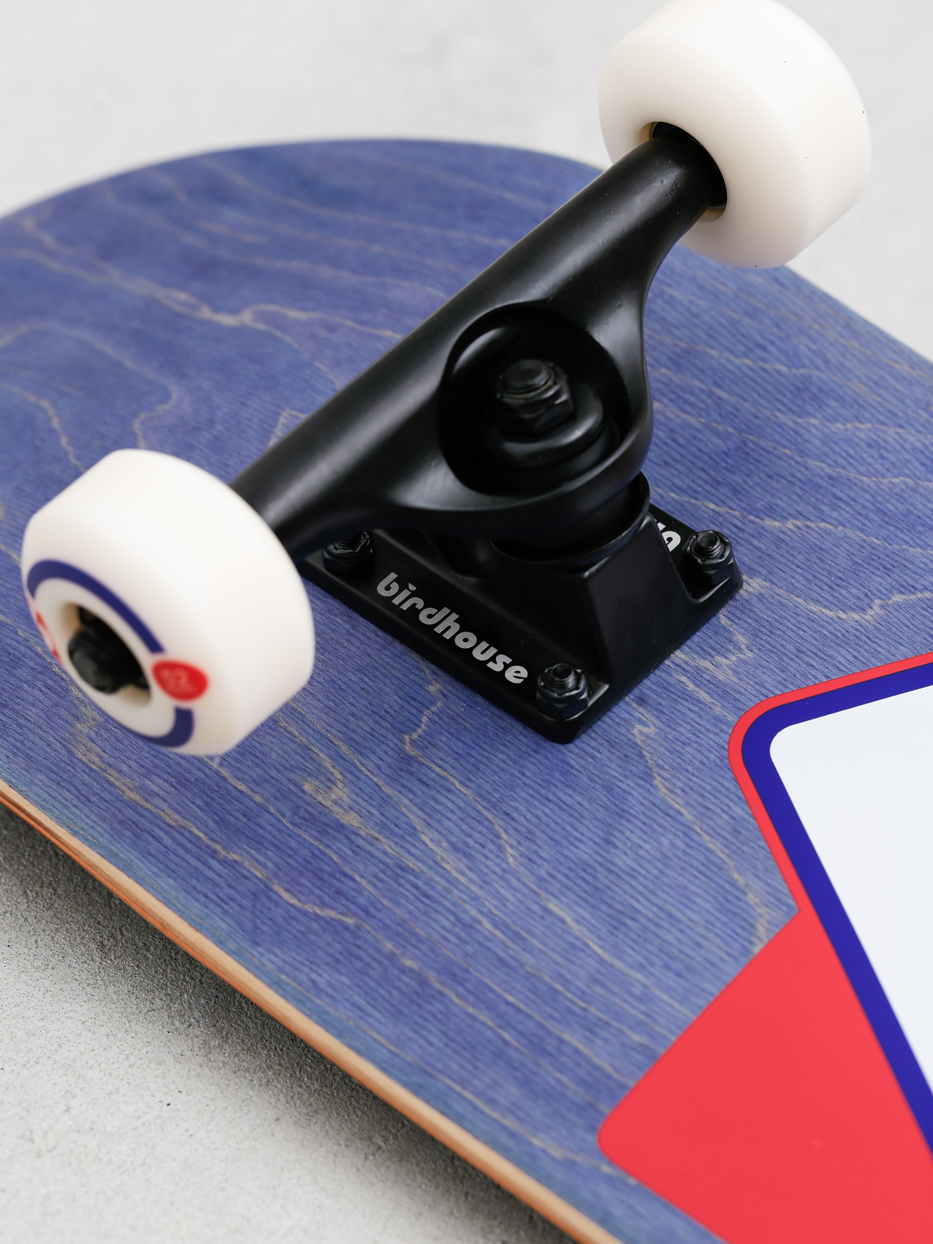 Birdhouse B Logo Skateboard (navy/red)