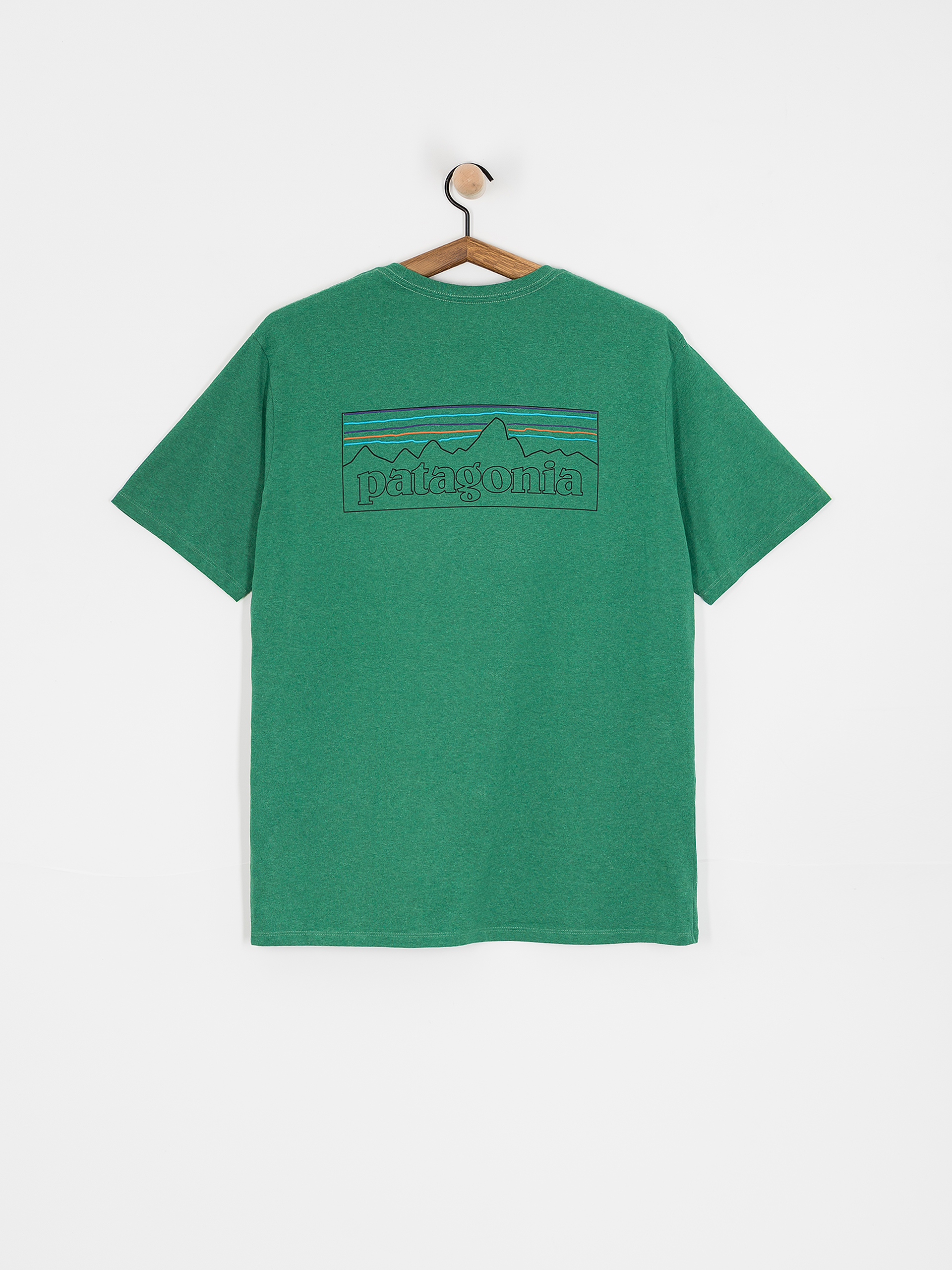 Patagonia P 6 Logo Responsibili T-shirt (p-6 outline/heartleaf green)