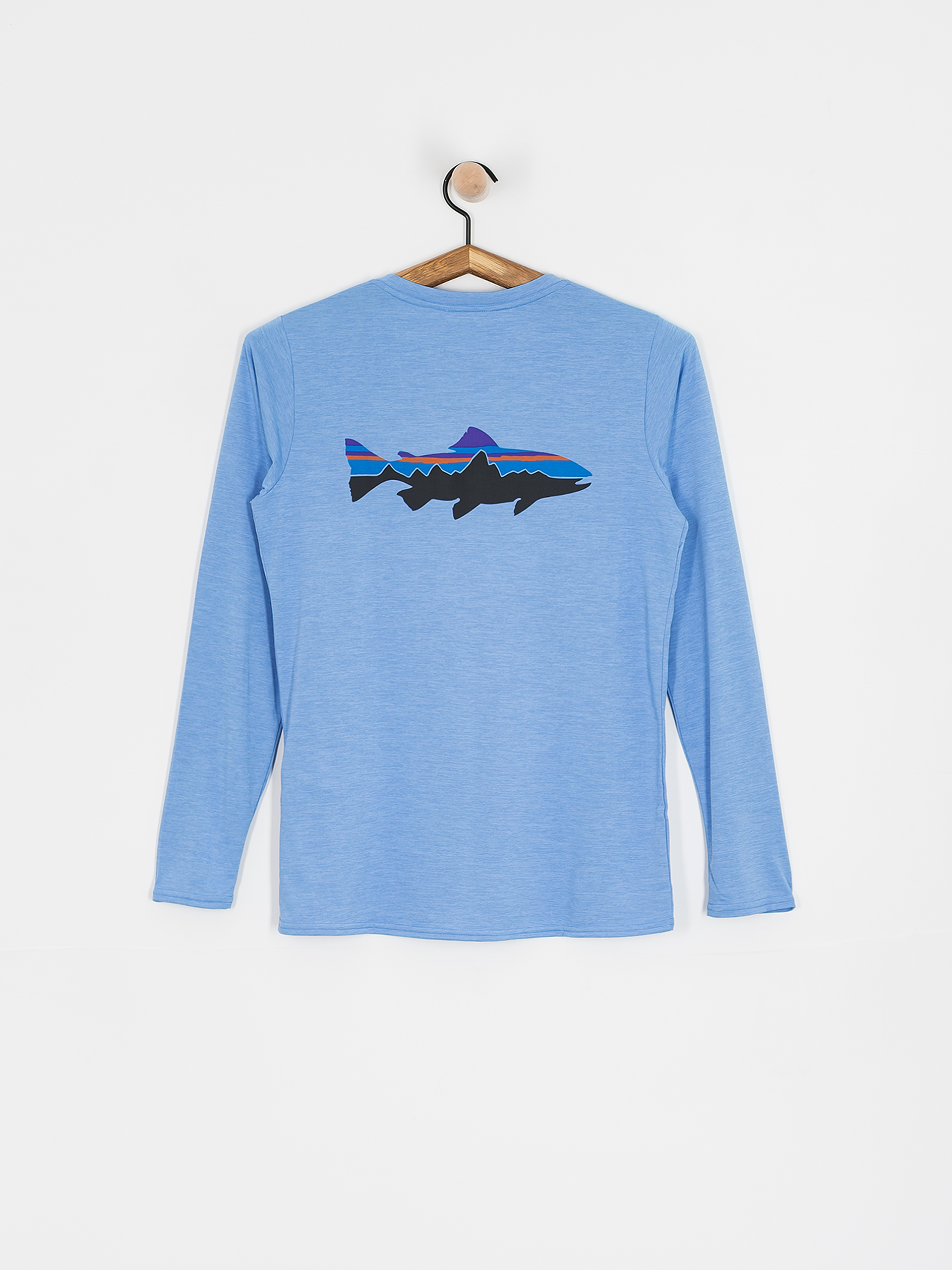Patagonia Cap Cool Daily Graphic Longsleeve Wmn (fitz roy trout/abundant blue x-dye)