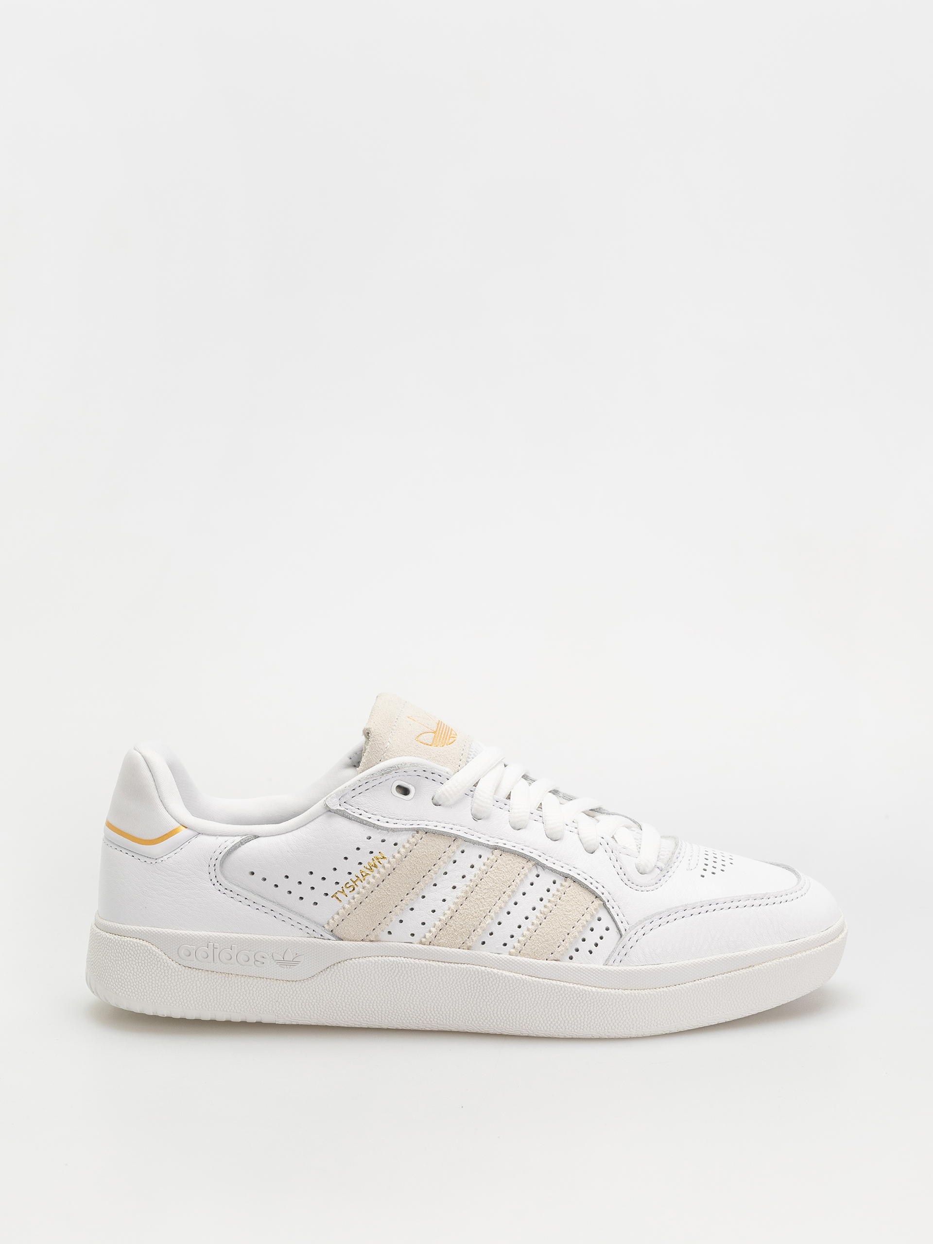 adidas Tyshawn Low Schuhe (ftwwht/ftwwht/goldmt)