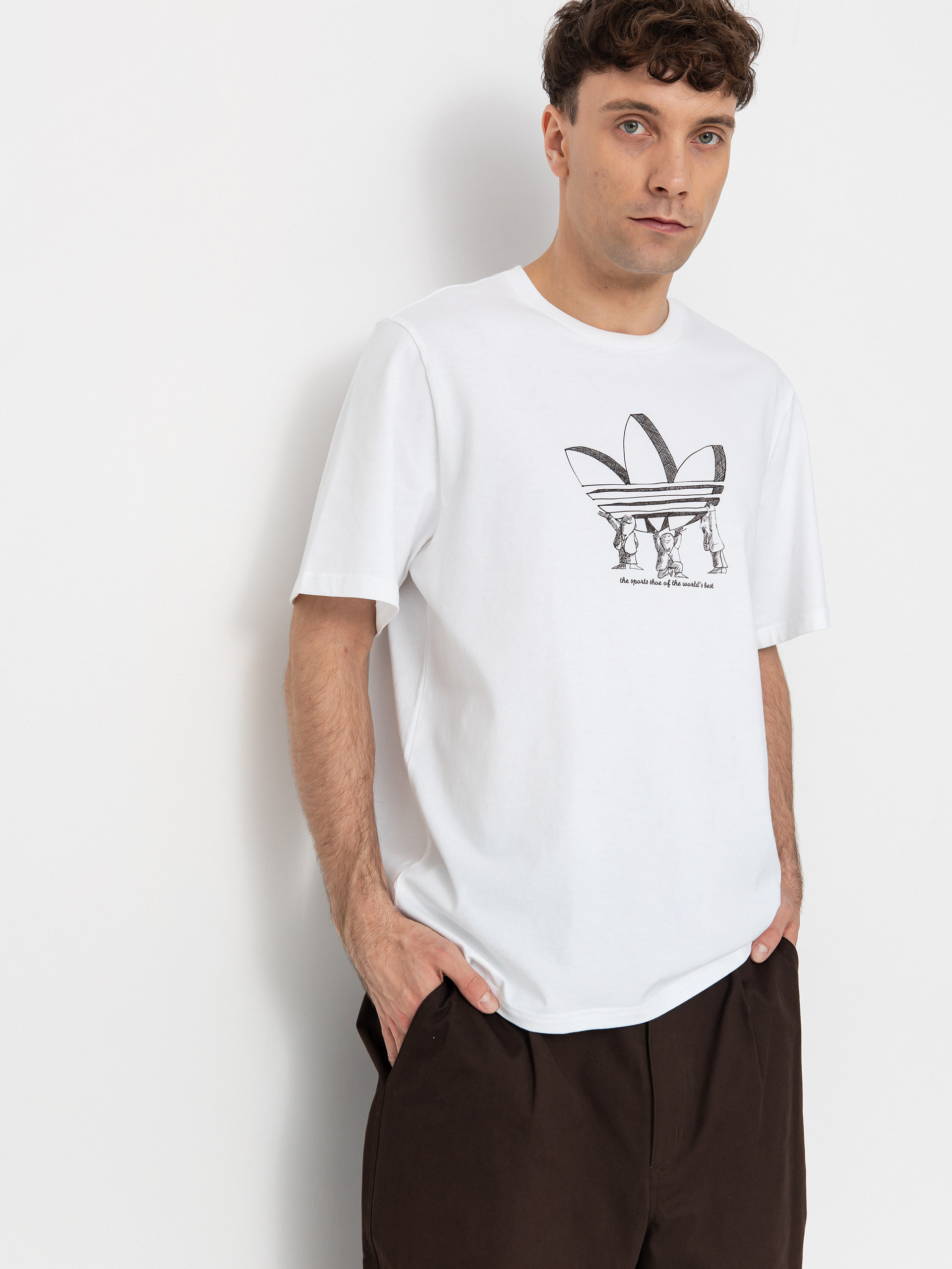 adidas Tref Lift T-Shirt - white (white/dbrown)