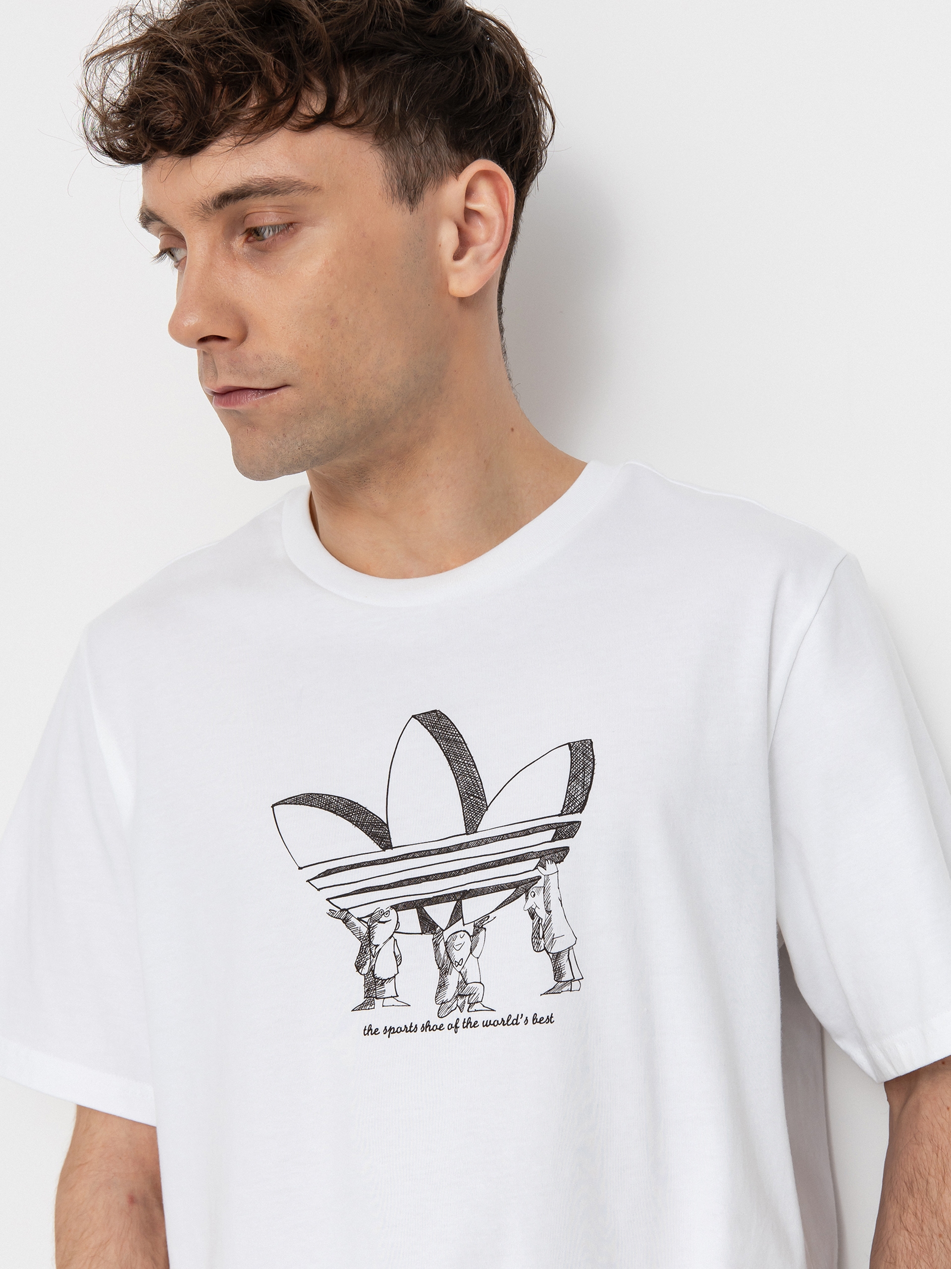 adidas Tref Lift T-Shirt - white (white/dbrown)