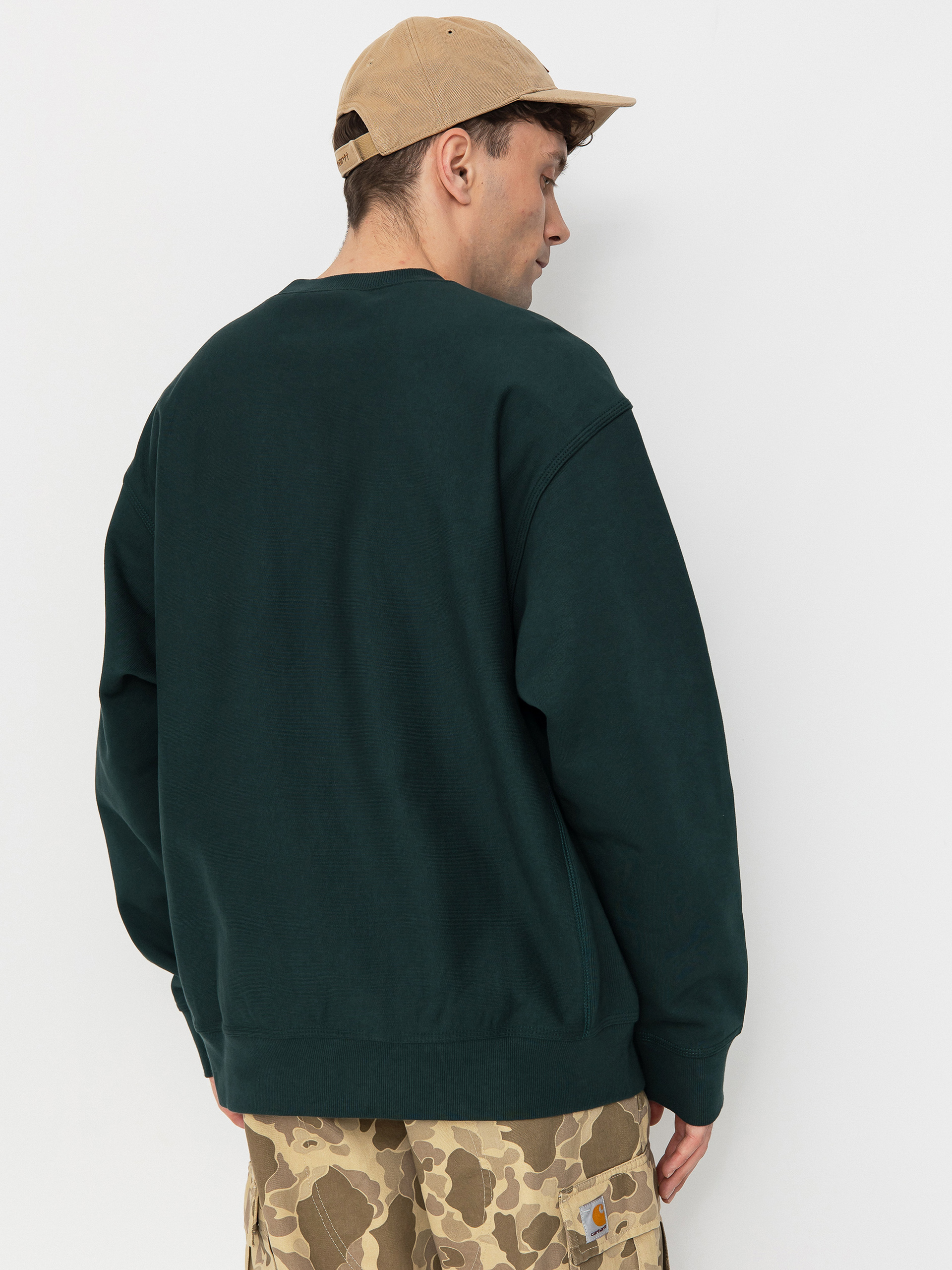 Carhartt WIP American Script Sweatshirt (conifer)