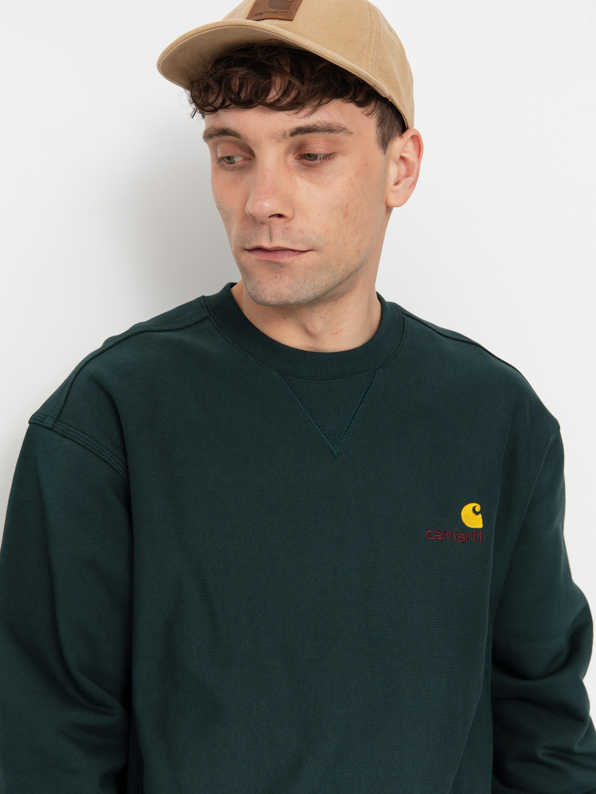 Carhartt WIP American Script Sweatshirt (conifer)