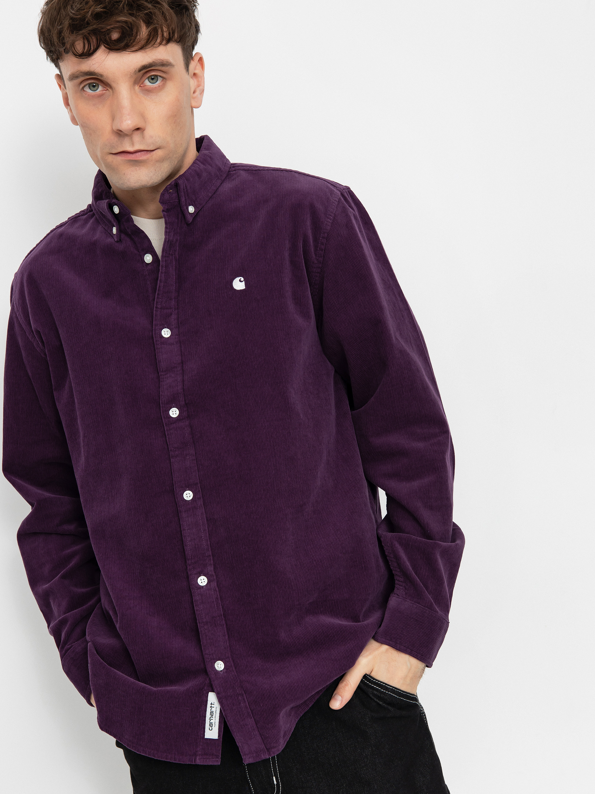 Carhartt WIP Madison Fine Cord Hemd (huckleberry/wax)