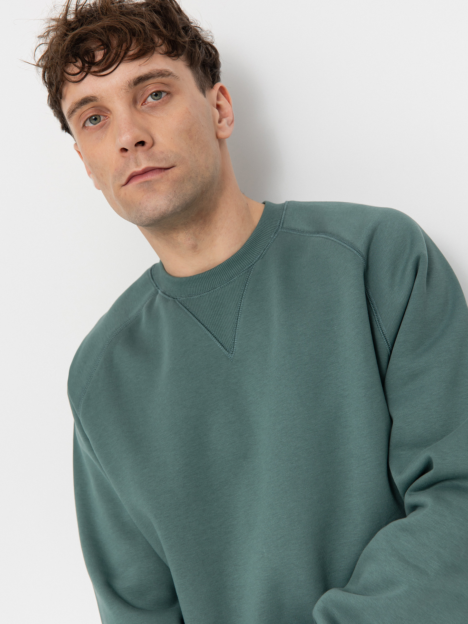 Carhartt WIP Chase Sweatshirt (silver pine/gold)