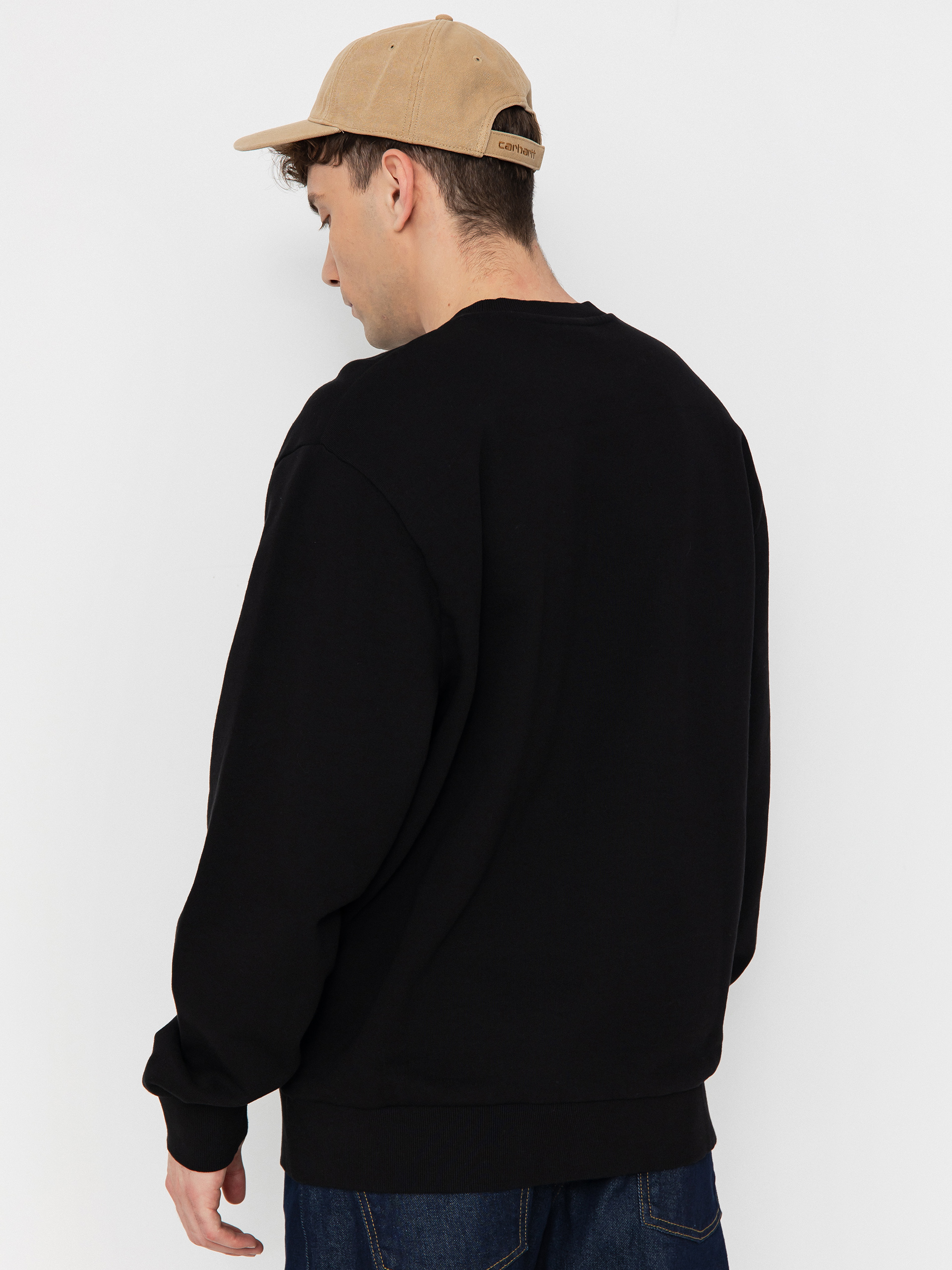 Carhartt WIP Script Embroidery Sweatshirt - black (black/white)