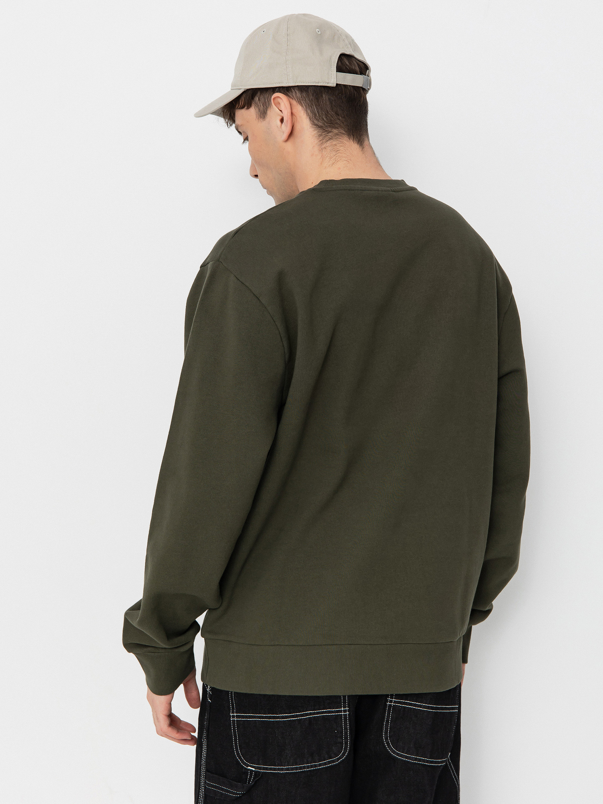 Carhartt WIP Script Embroidery Sweatshirt (turtle/air pink)