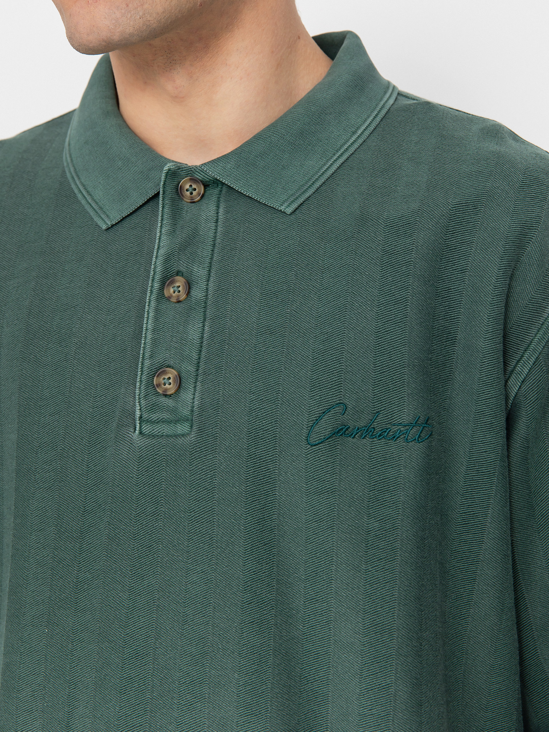 Carhartt WIP Morrison Rugby Shirt - green (conifer)