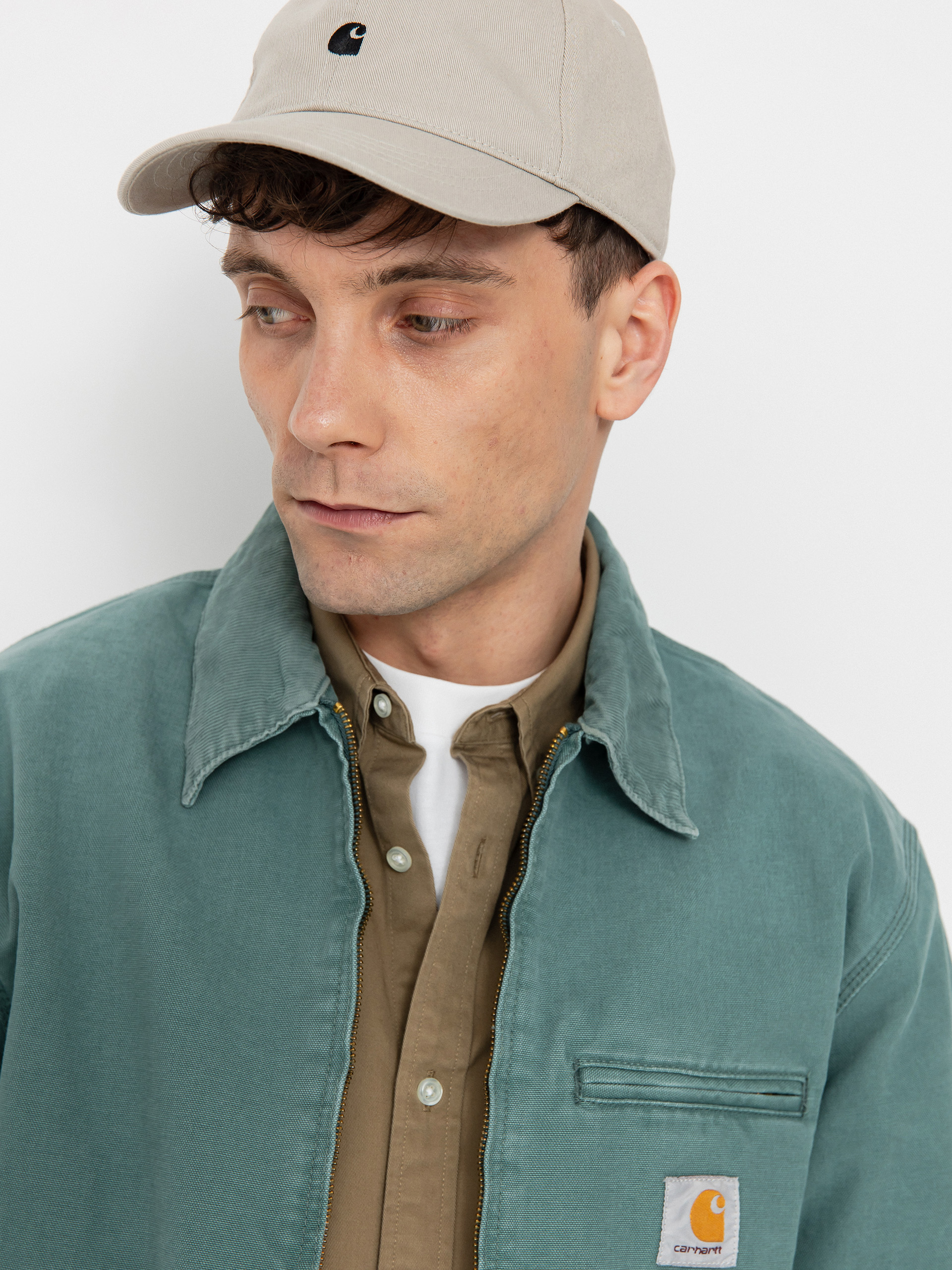 い*ぬ様 Carhartt DETROIT JACKET - Silver Pi Carhartt WIP Detroit Jacket (Spring) - Stone Canvas | Silver