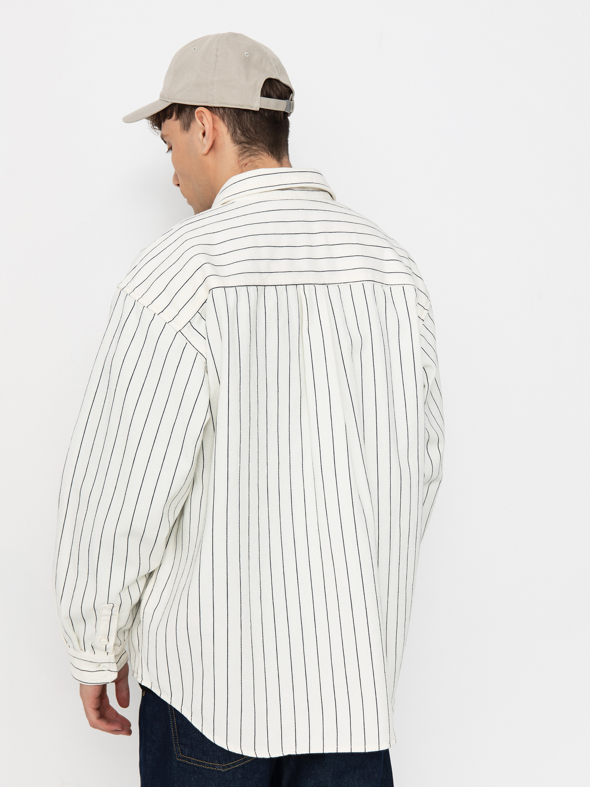 Carhartt WIP Hendry Hemd (seaton stripe/wax/dark navy)