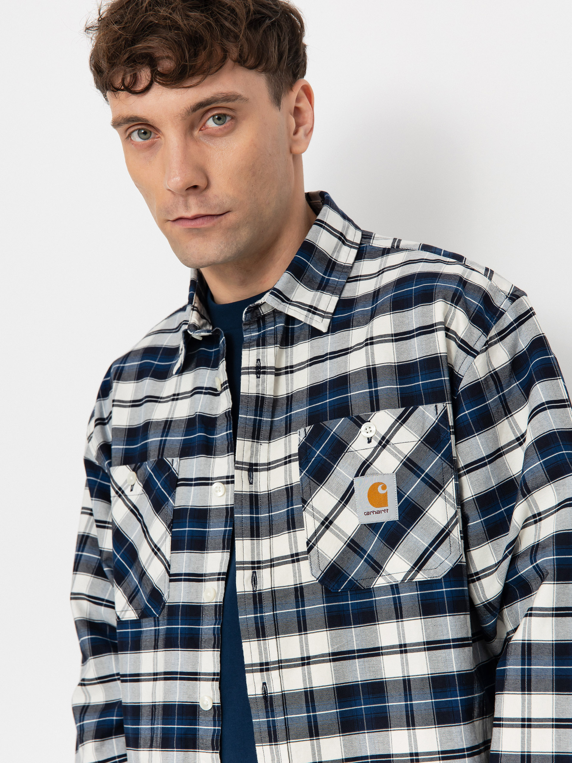 Carhartt WIP Tarbell Hemd (tarbell check/dark navy/white)