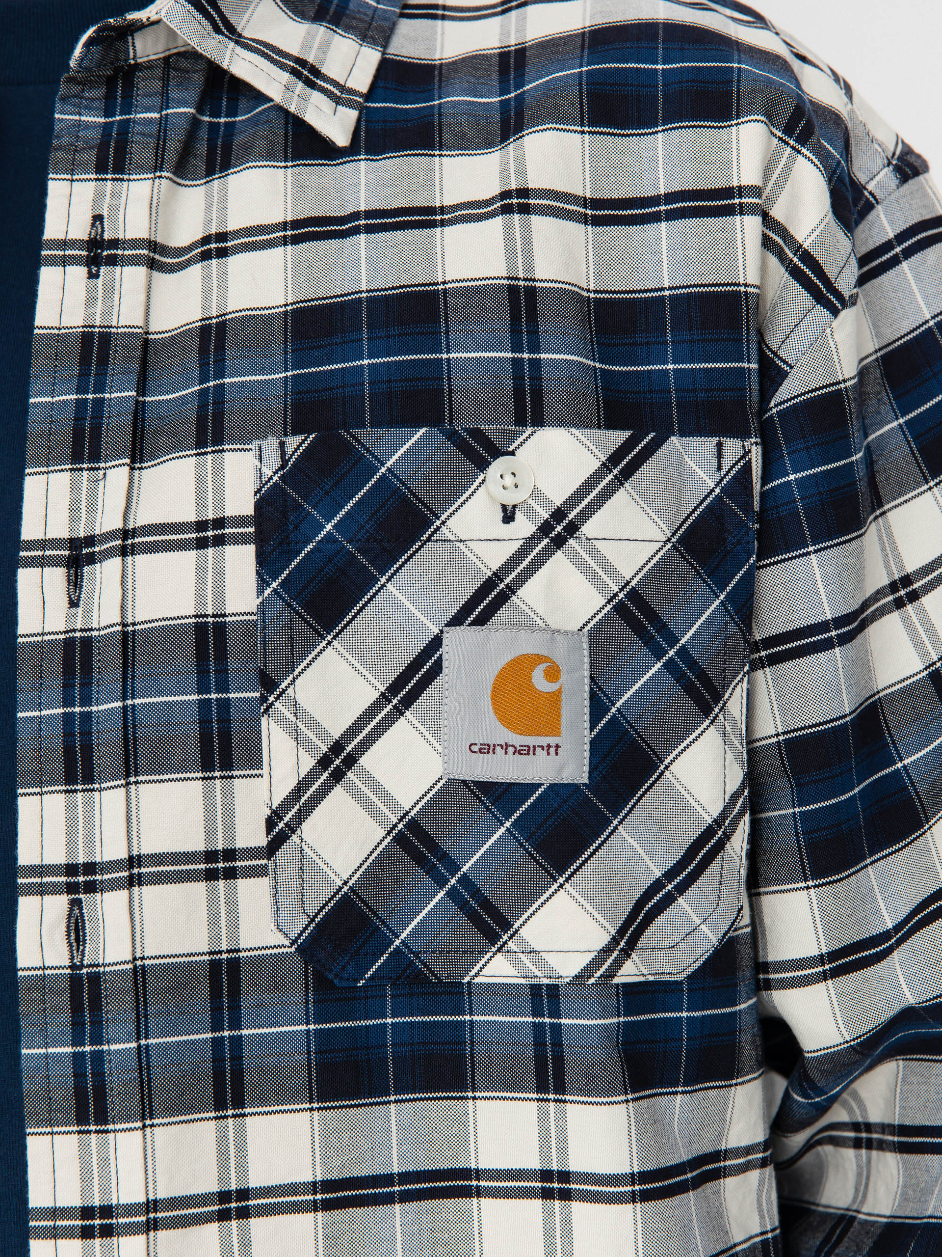 Carhartt WIP Tarbell Shirt (tarbell check/dark navy/white)
