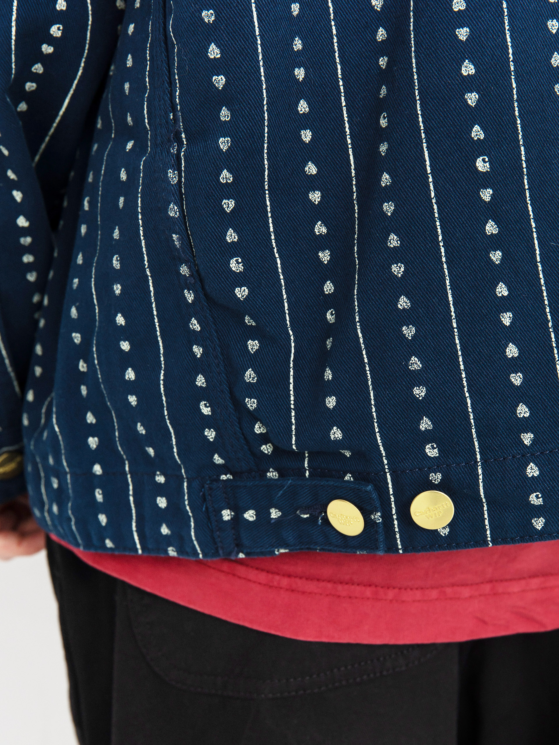 Carhartt WIP Drewe Chore Coat Jacke (heart c pinstripe/ink/natural)