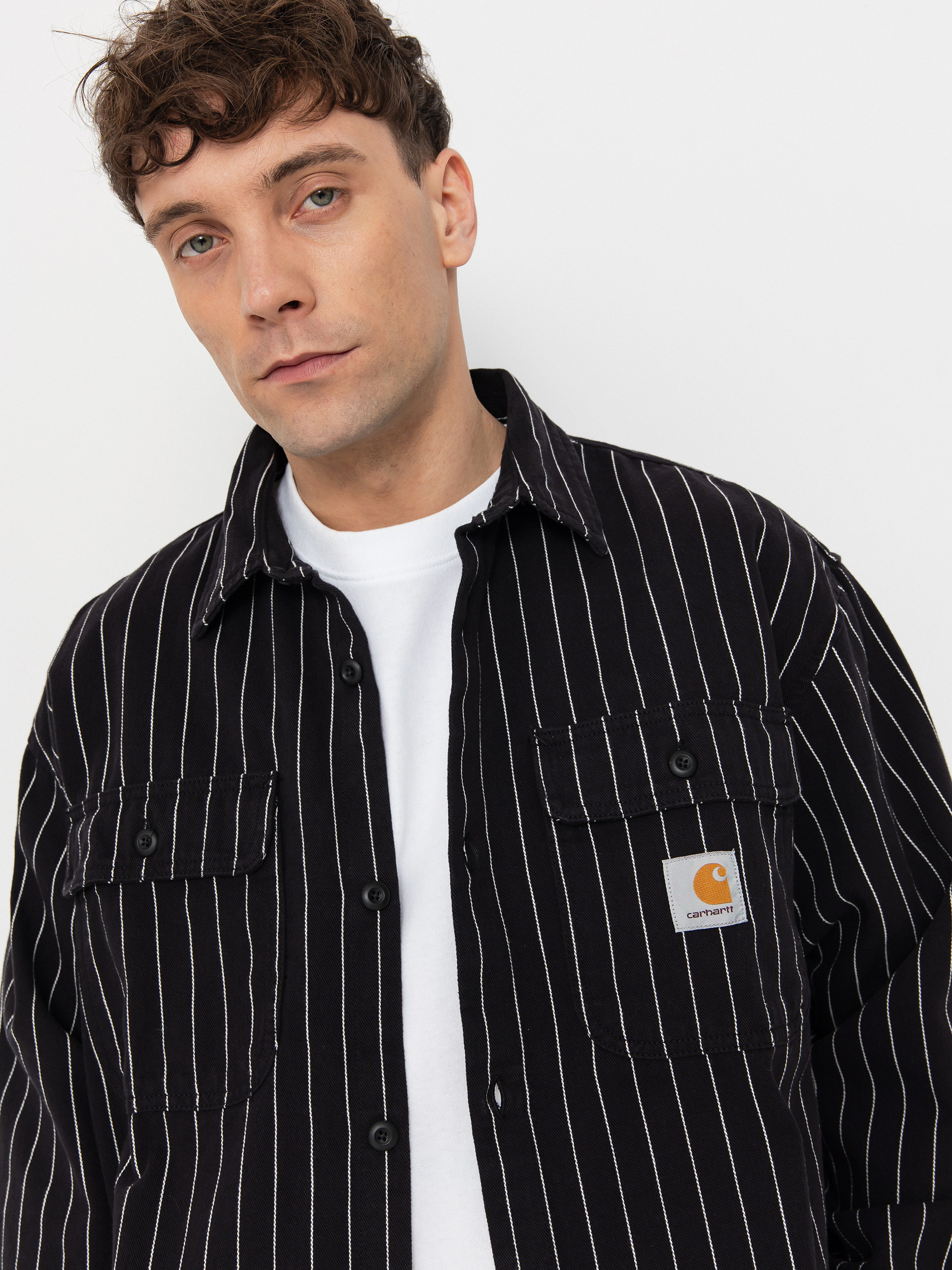 Carhartt WIP Hendry Hemd (seaton stripe/black/wax)