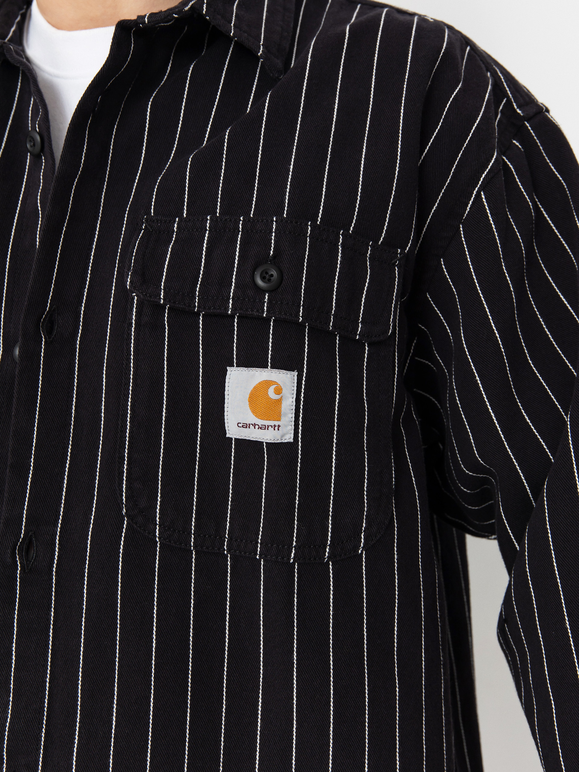 Carhartt WIP Hendry Hemd (seaton stripe/black/wax)