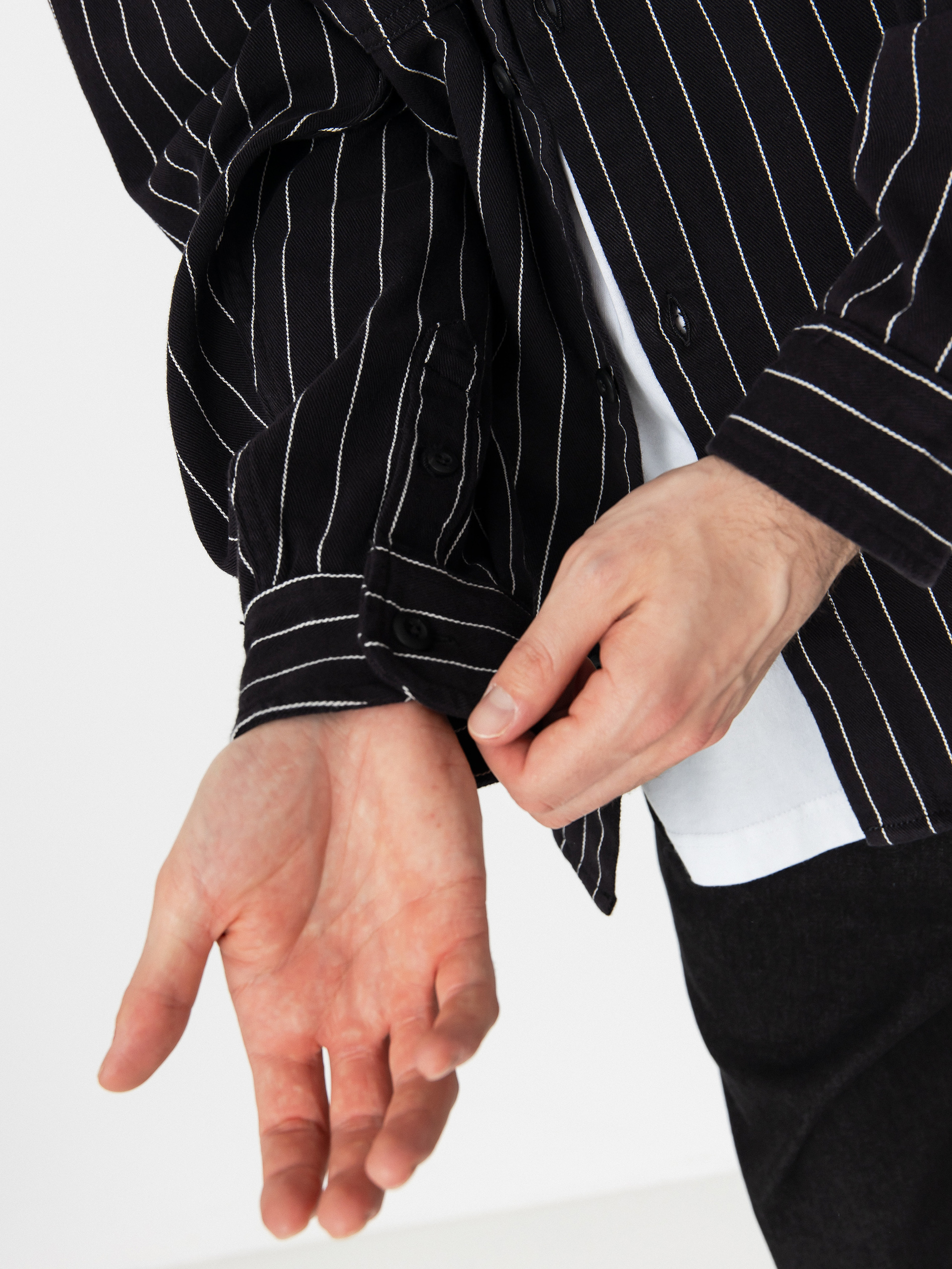 Carhartt WIP Hendry Hemd (seaton stripe/black/wax)