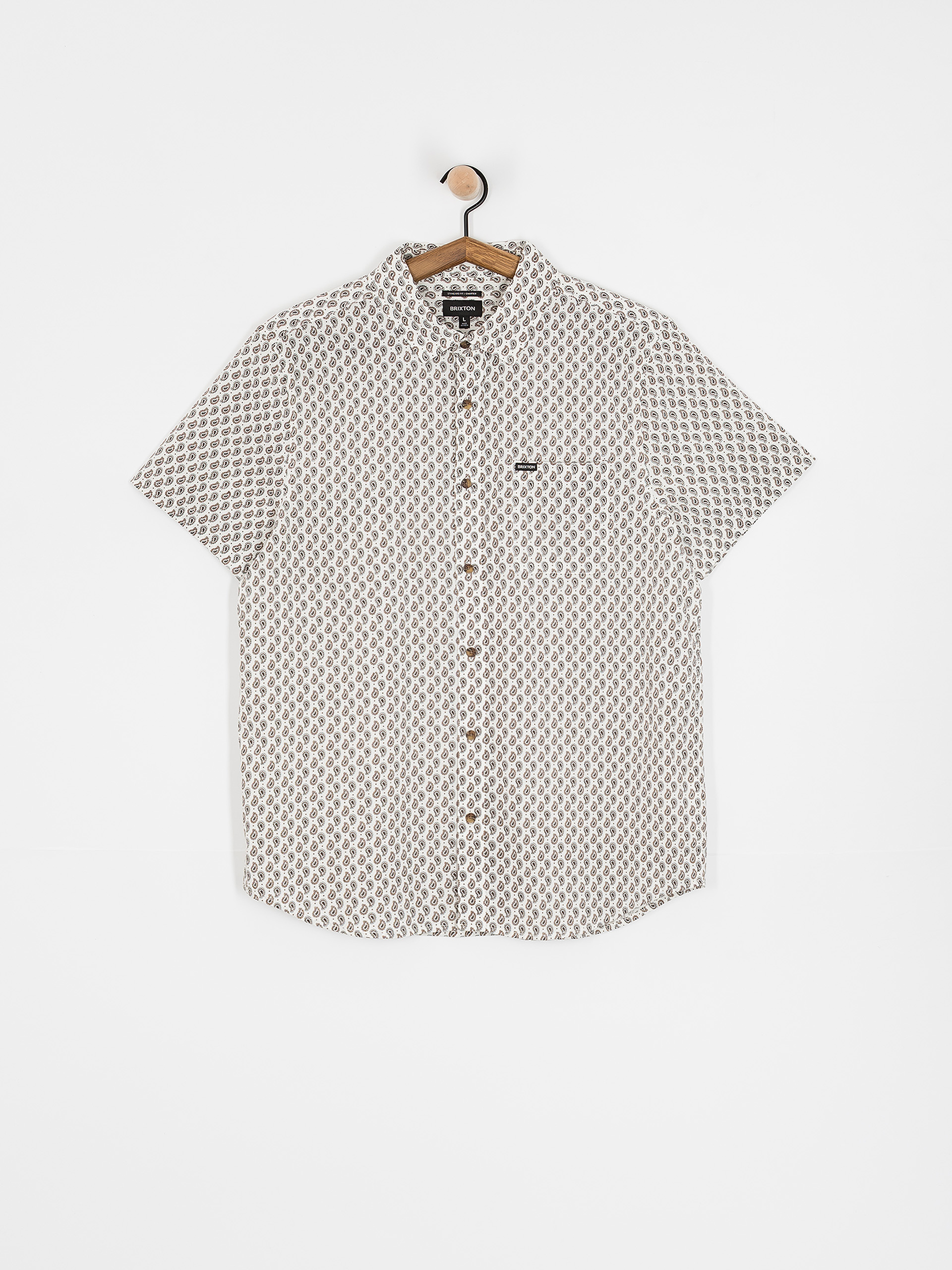 Brixton Charter Print Hemd (off white/paisley)