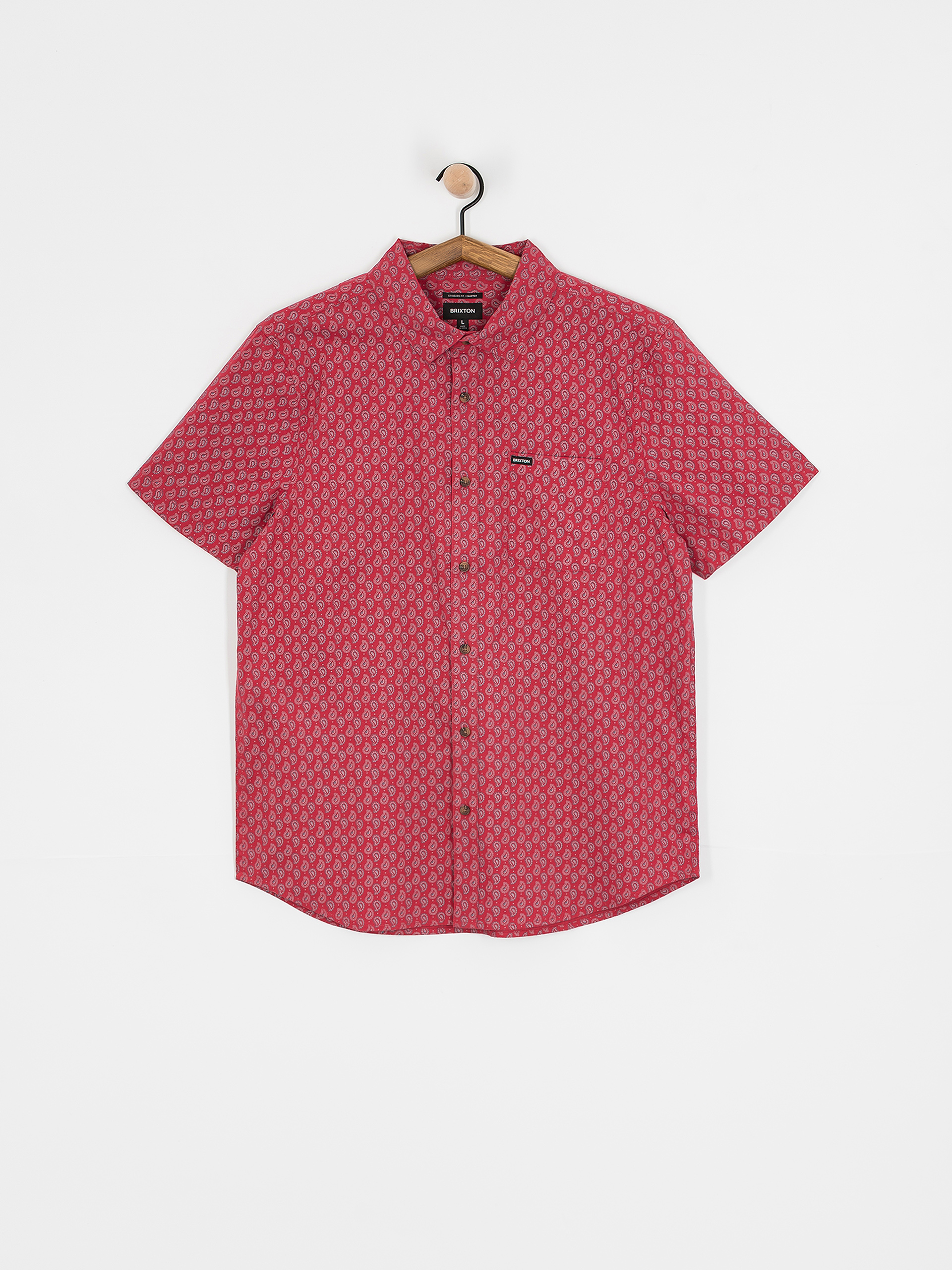 Brixton Charter Print Hemd (rust red/paisley)