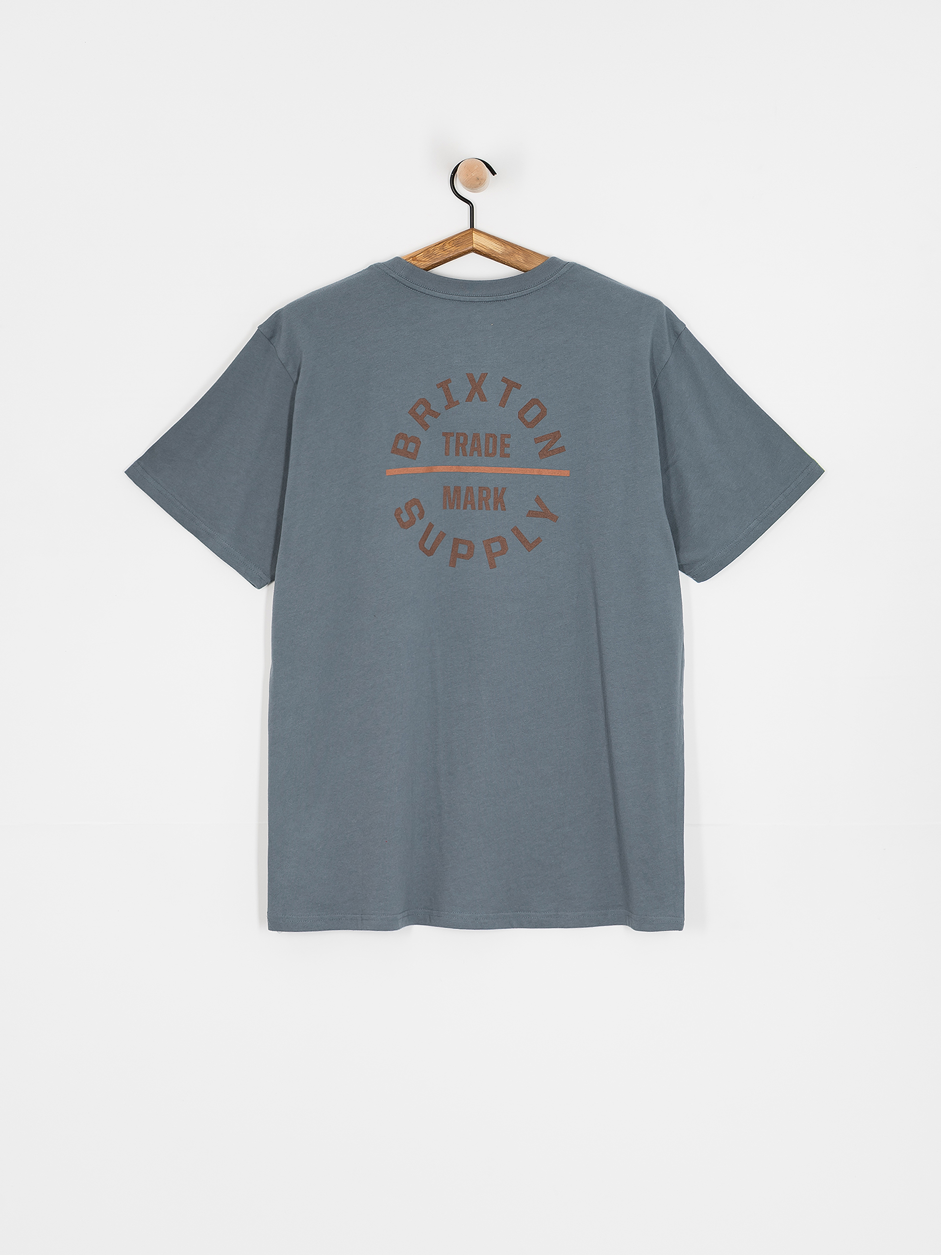 Brixton Oath V Stt T-shirt (basalt/dark brown/rust)