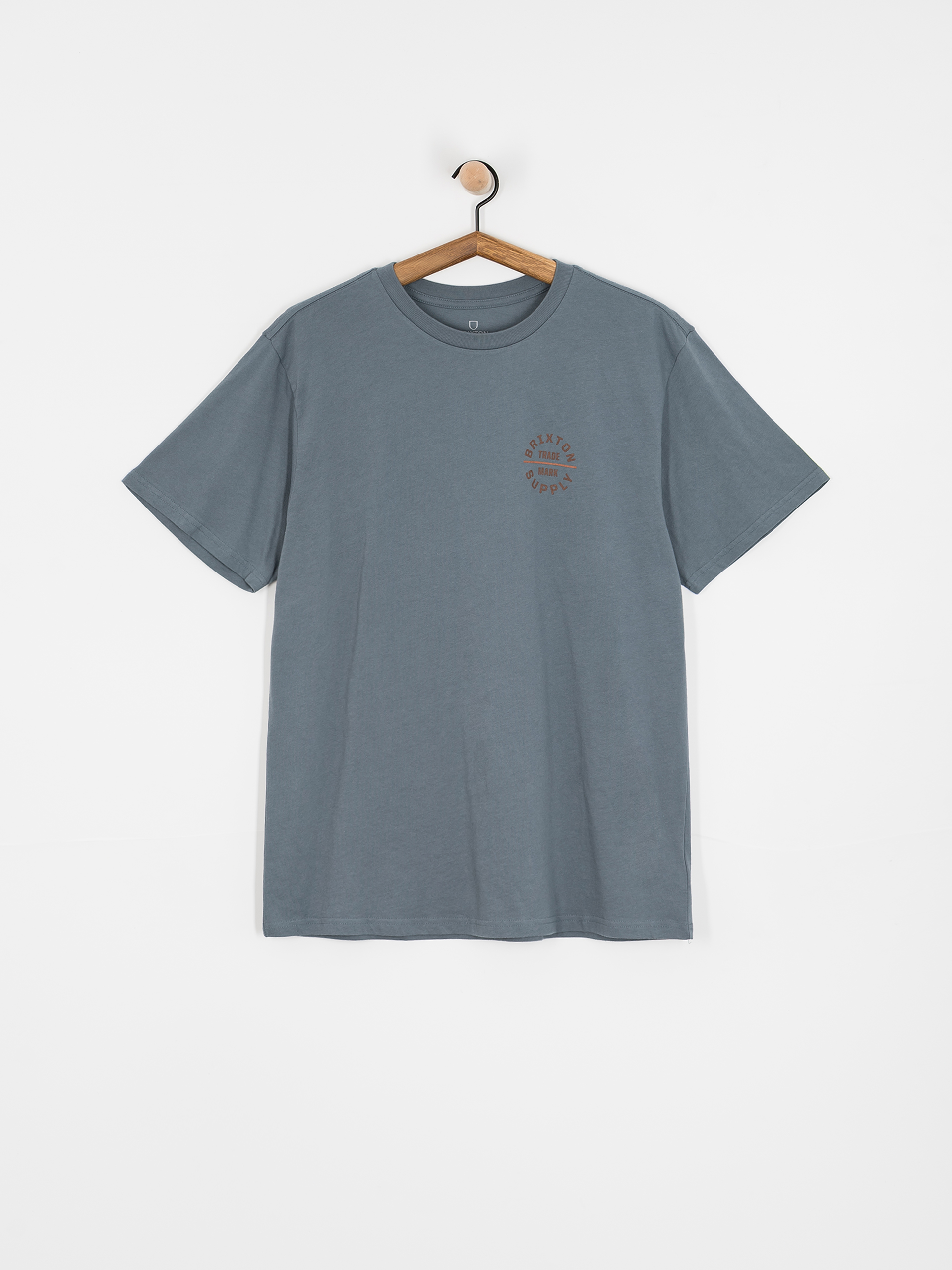 Brixton Oath V Stt T-shirt (basalt/dark brown/rust)