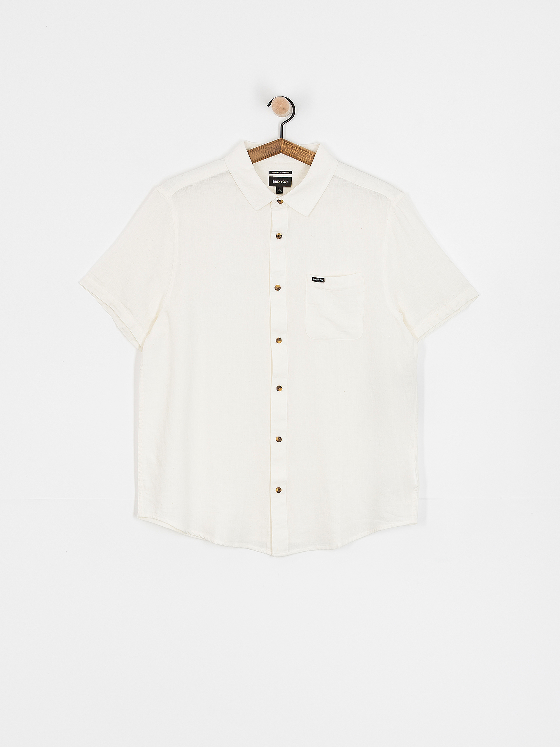 Brixton Charter Org Cttn Shirt (egret white)