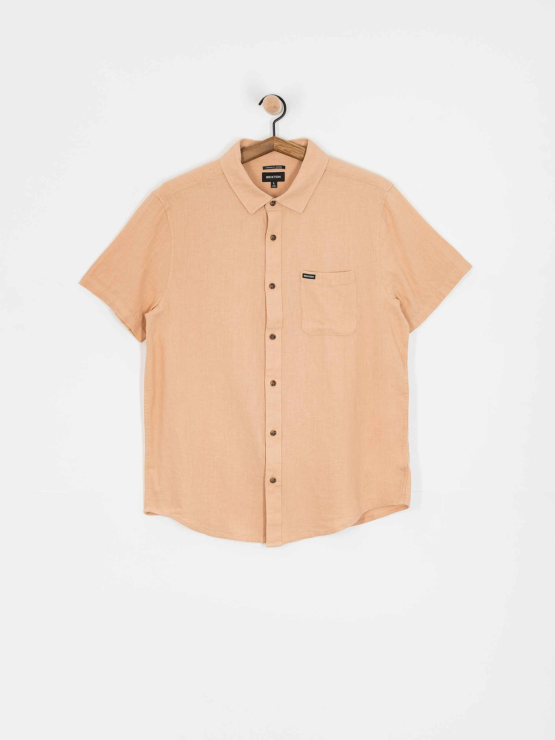 Brixton Charter Org Cttn Shirt (hazelnut)