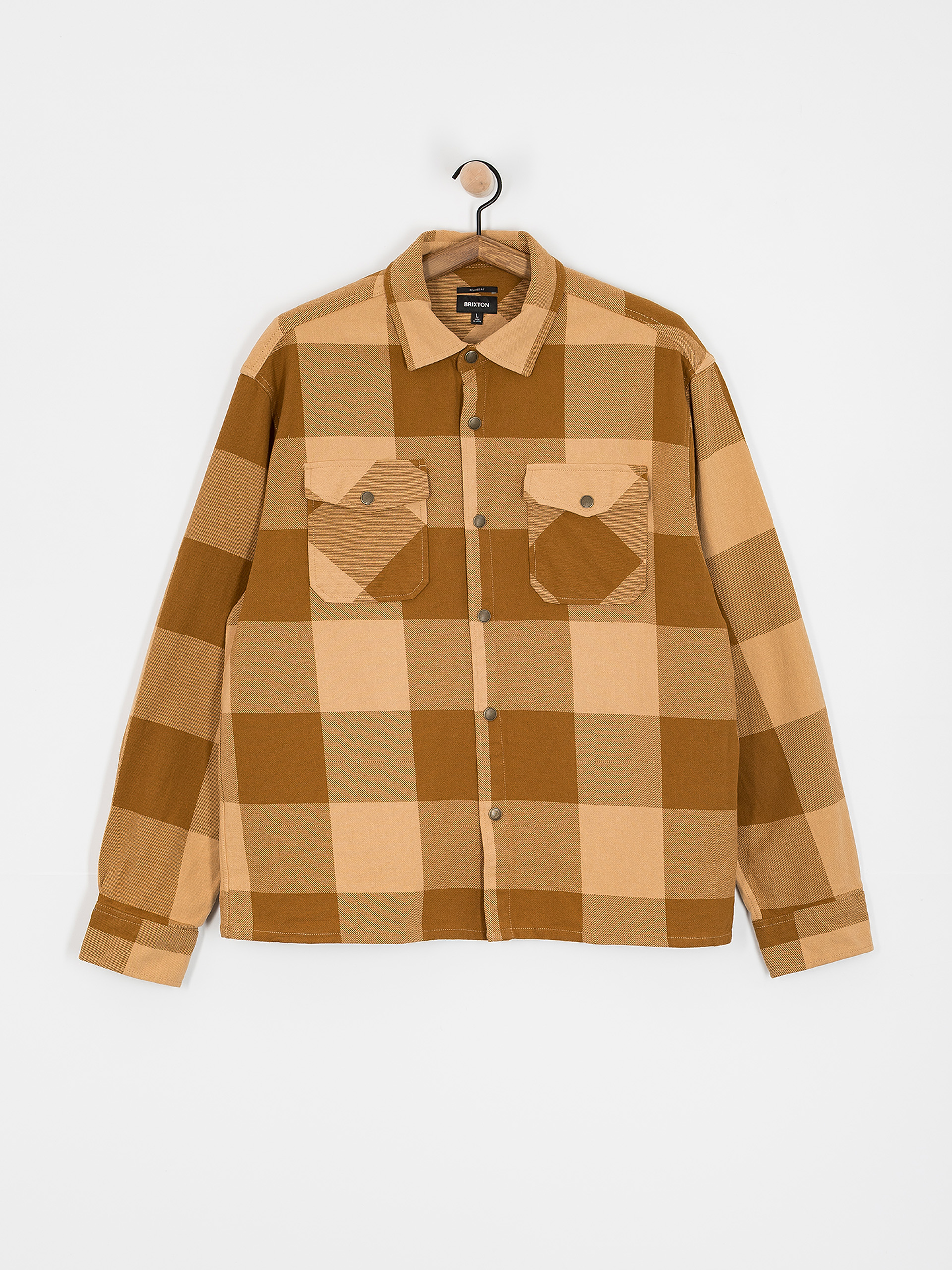 Brixton Selden Flannel Hemd (washed copper/curry buffalo)