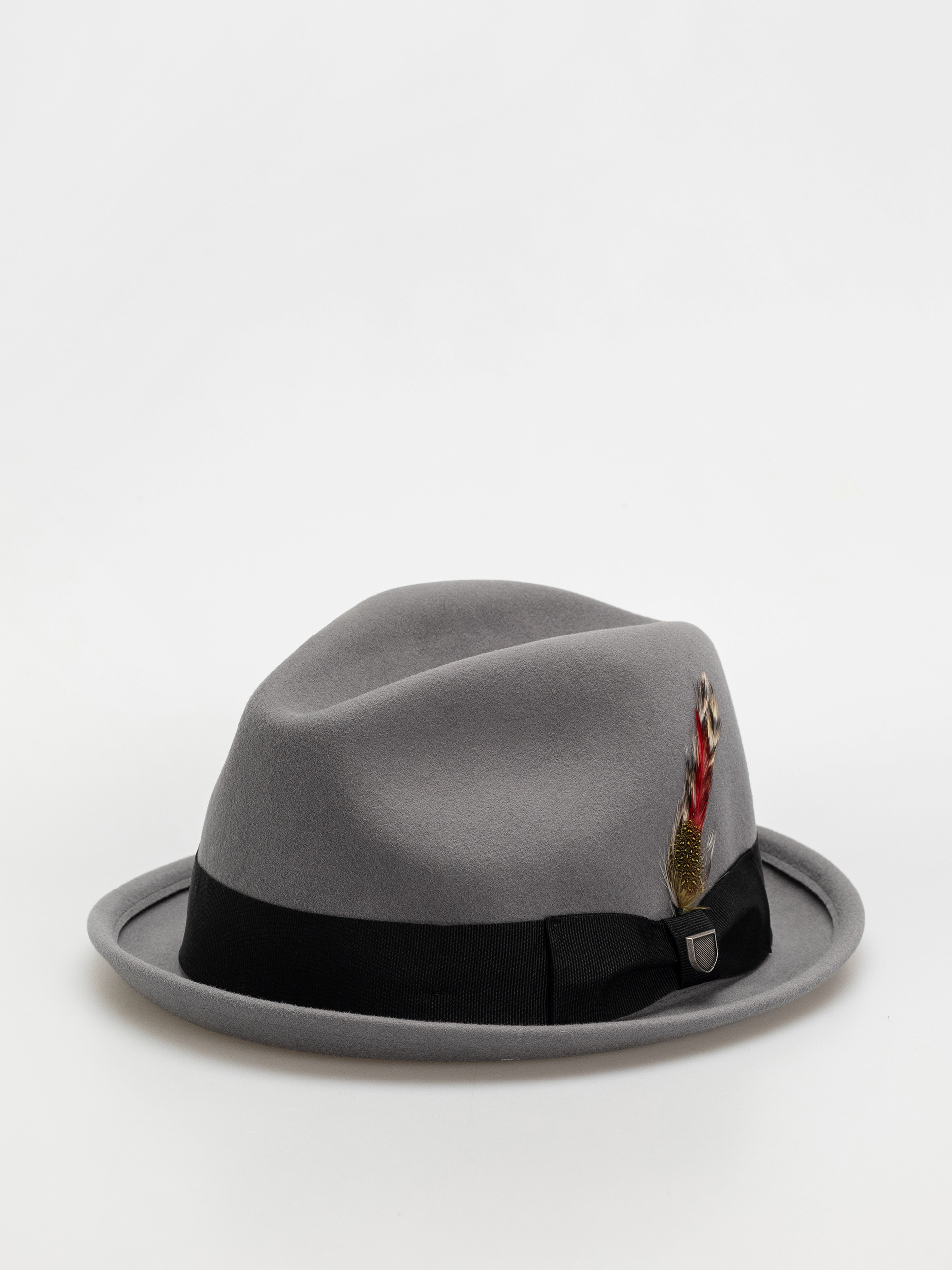 Brixton Gain Fedora Hat (grey/black)