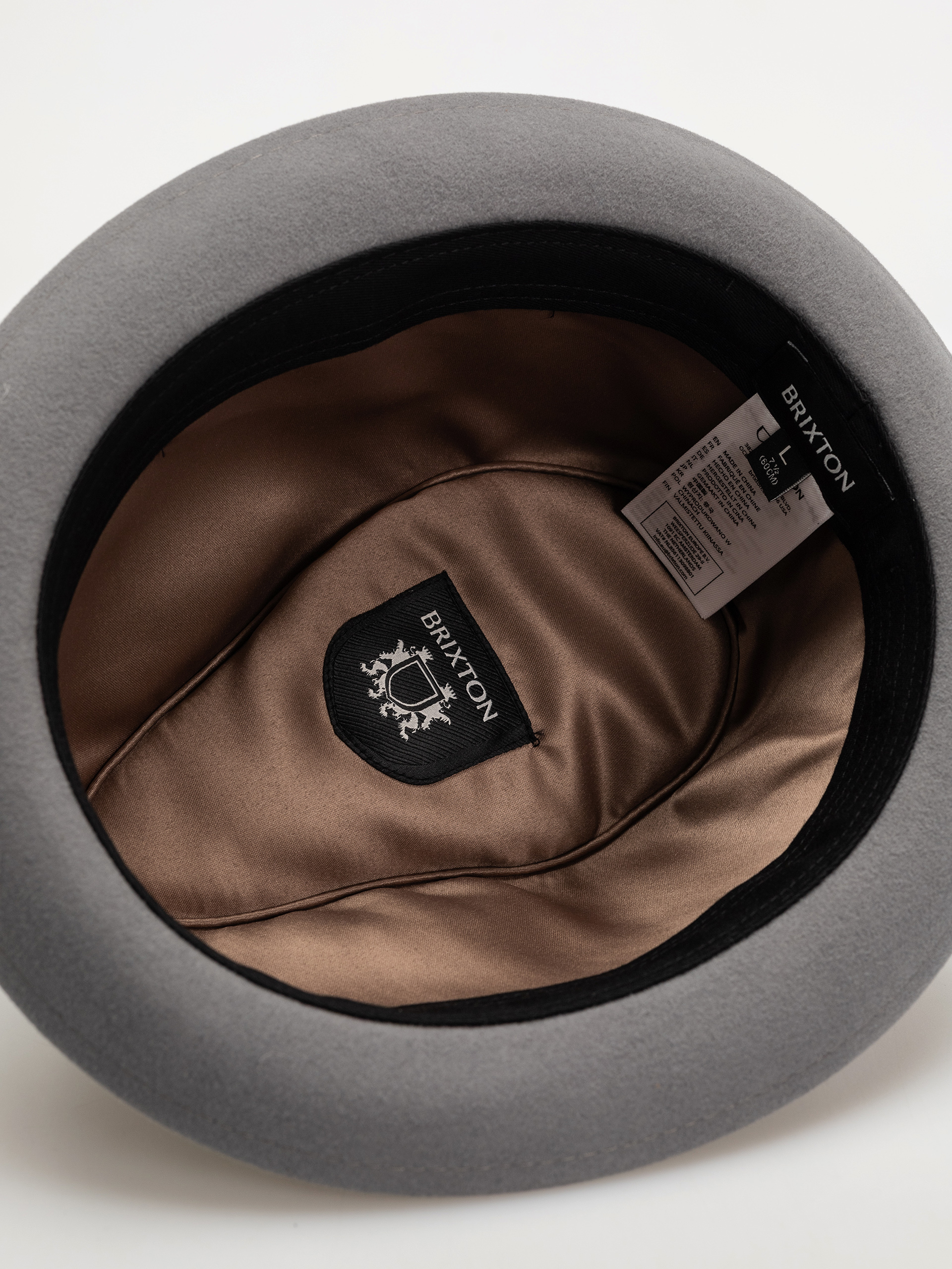 Brixton Gain Fedora Hut/Schibermütze (grey/black)