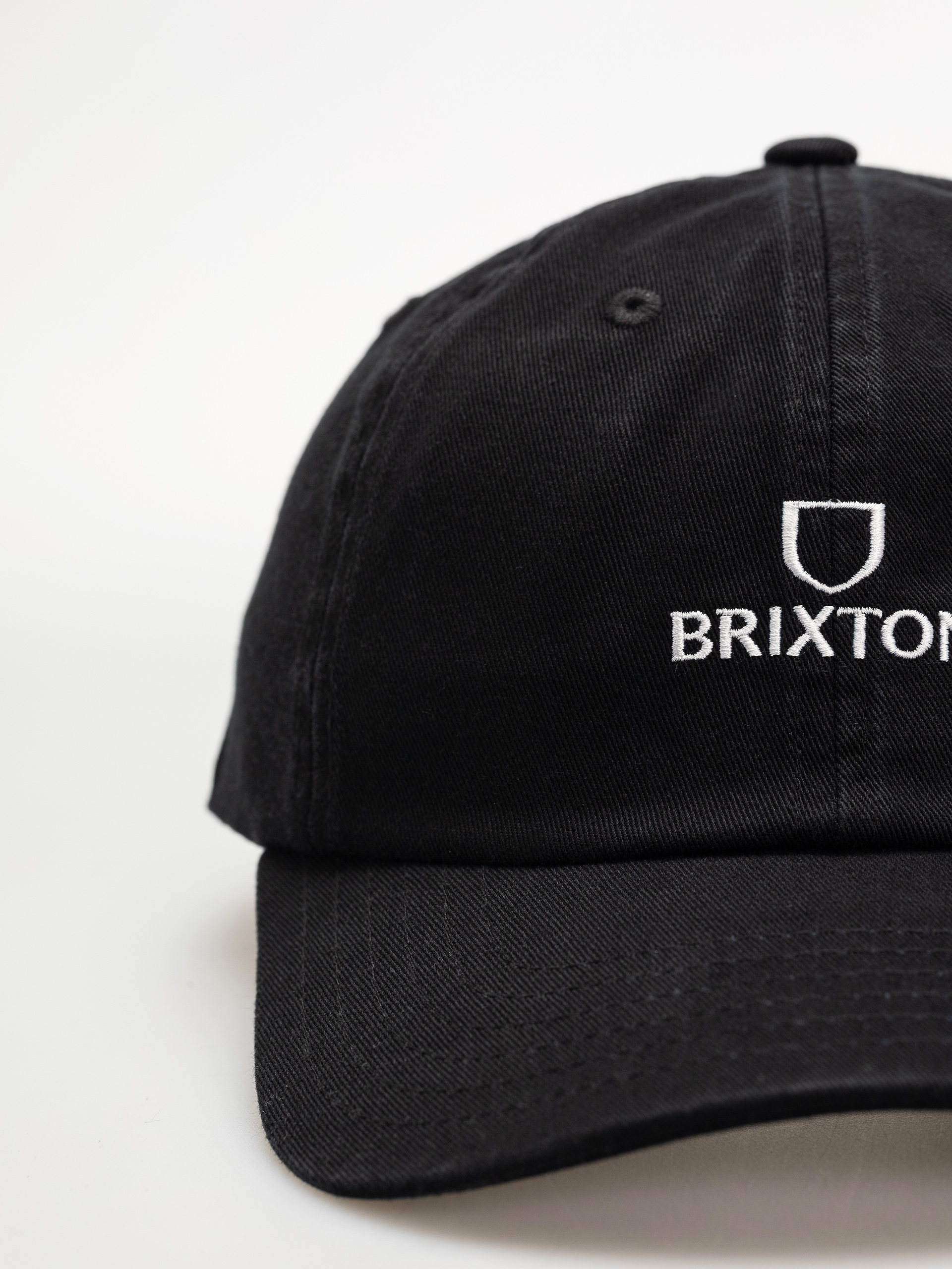Brixton Alpha Np Lp Adj Cap (black/white rinse)