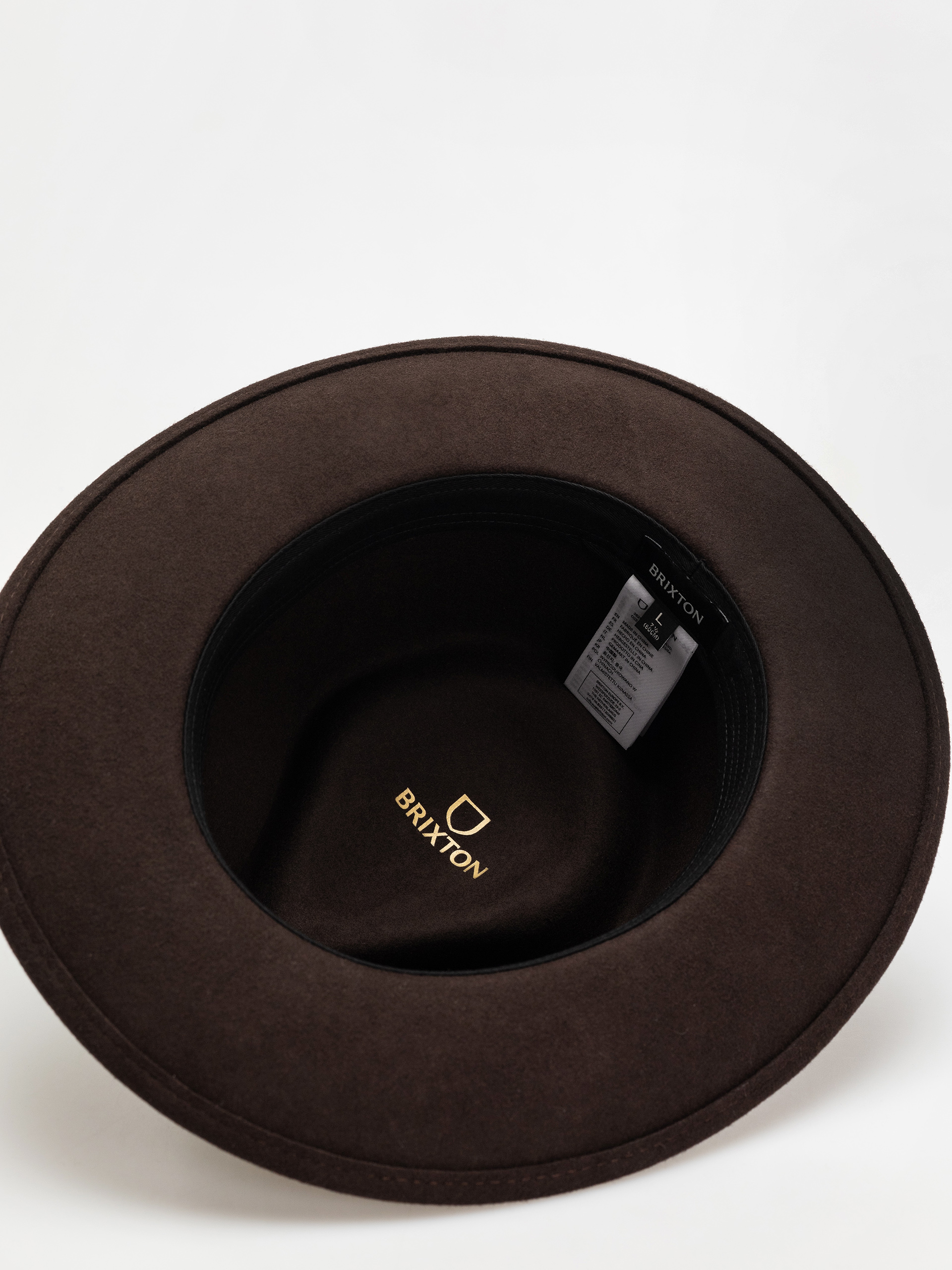 Brixton Swindle Convertabrim Fedora Hat (dark brown/chocolate)