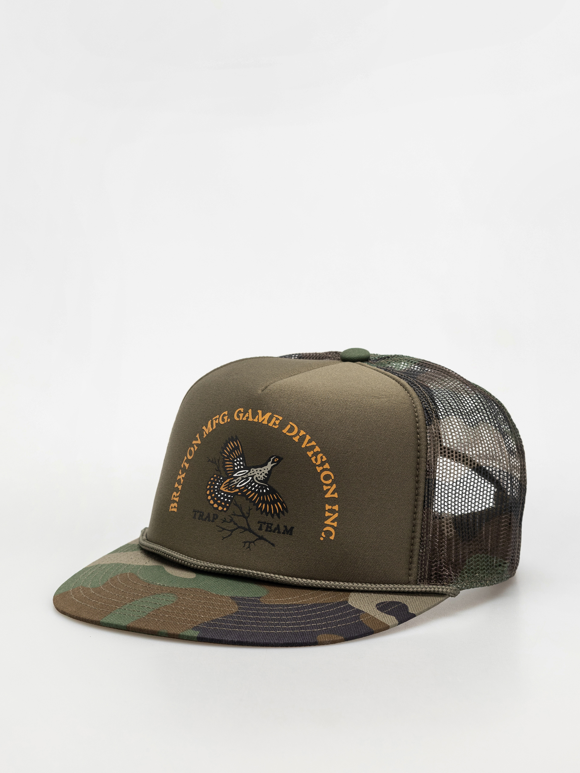 Brixton Game Np Hp Trucker Cap (camo/olive/camo)