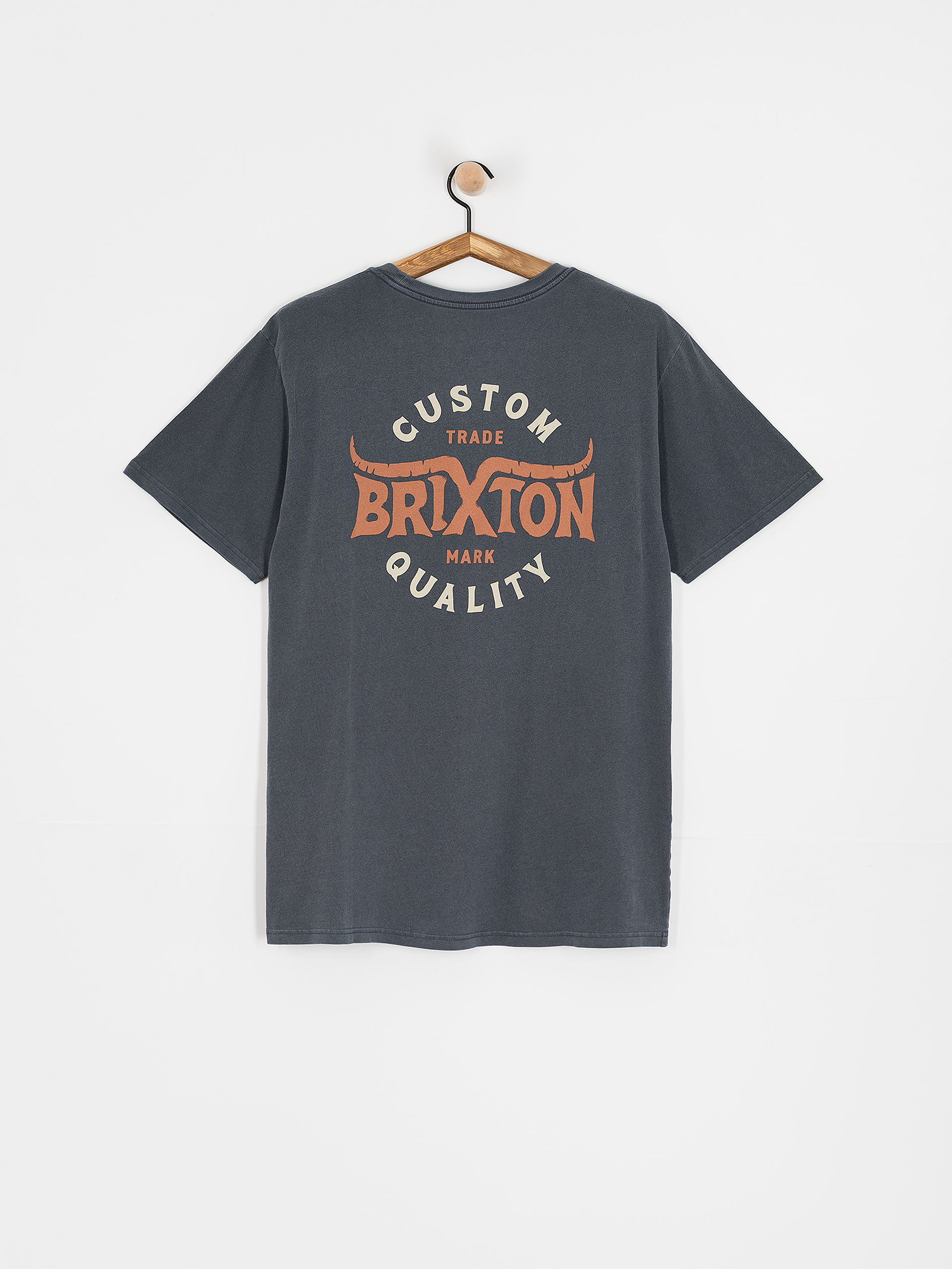 Brixton Gibson Stt T-Shirt (washed navy worn wash)