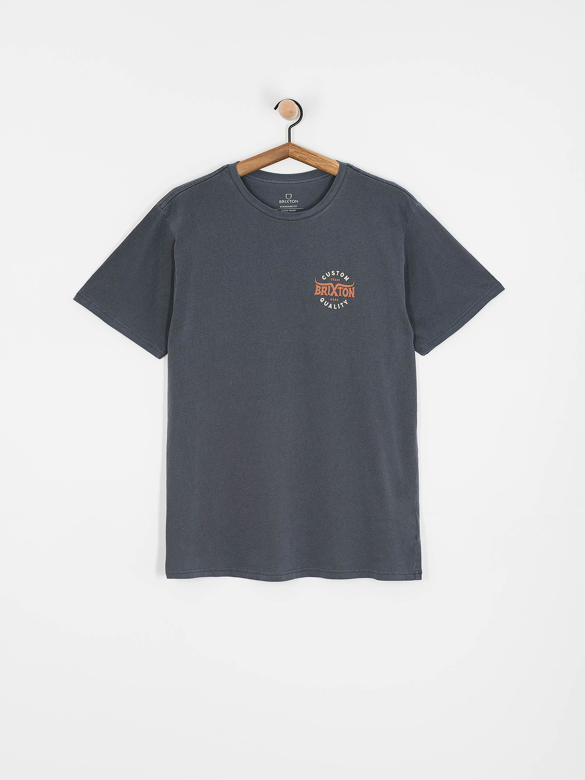 Brixton Gibson Stt T-Shirt (washed navy worn wash)