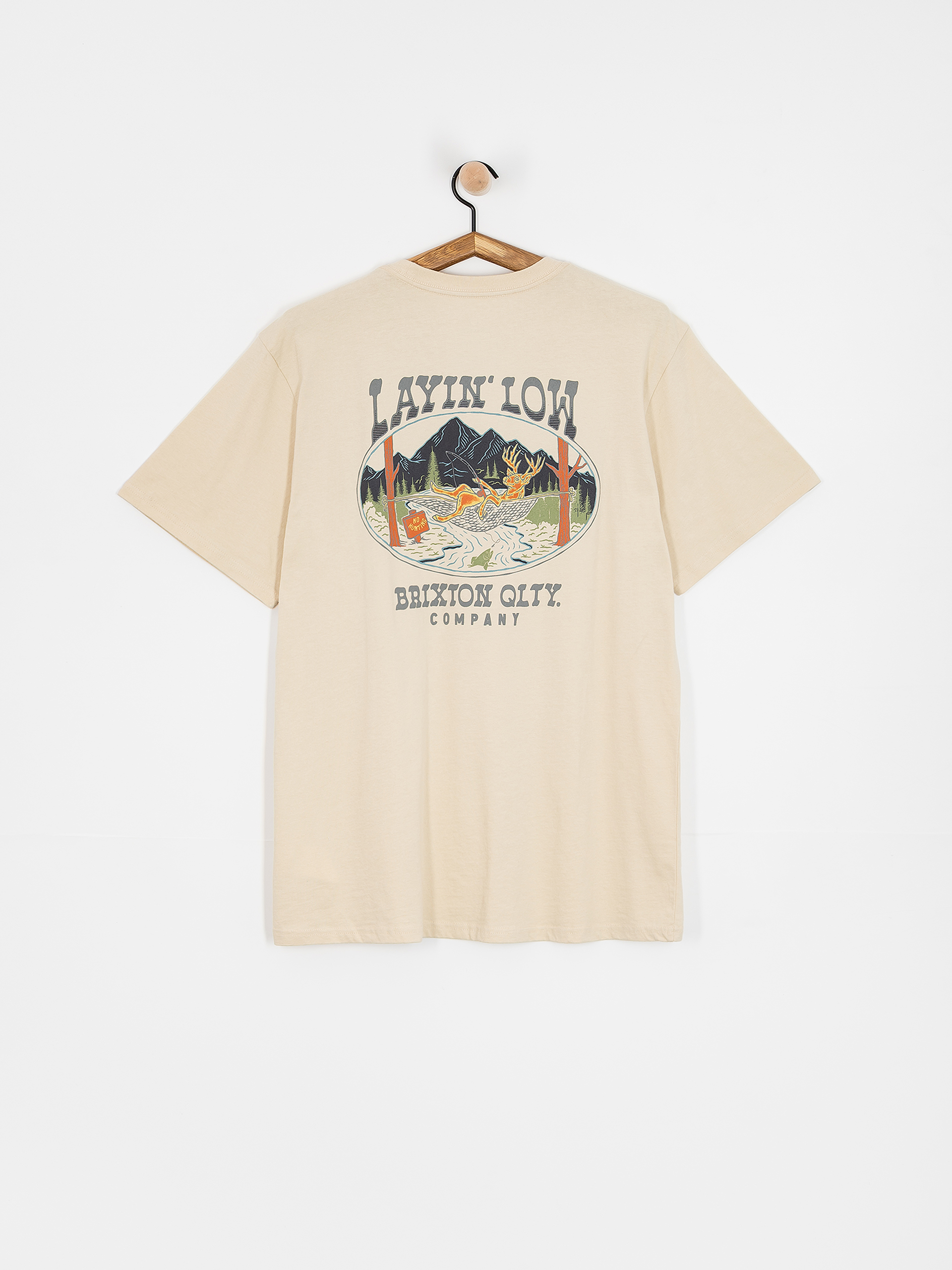 Brixton Layin' Low Stt T-Shirt (cream)