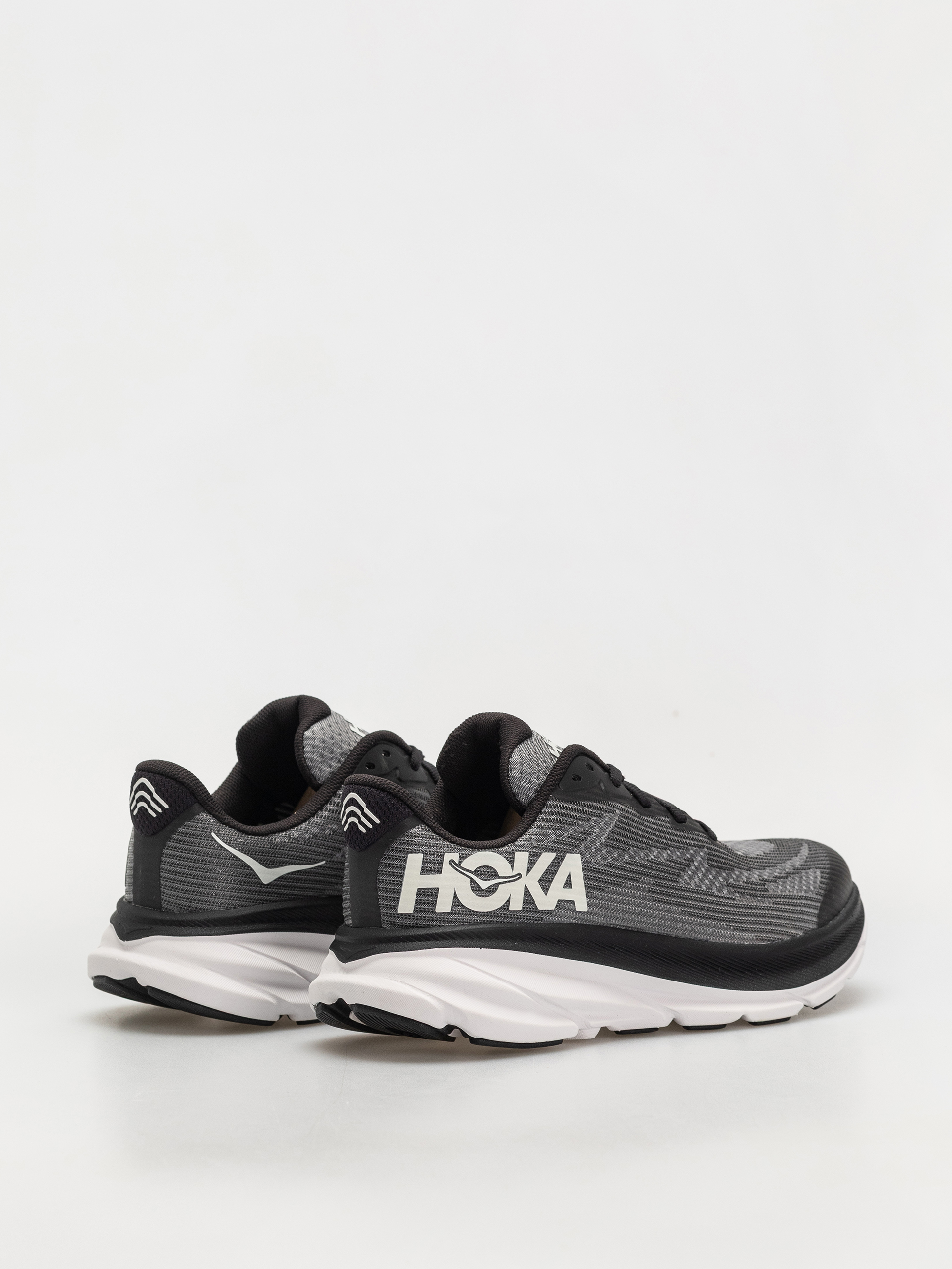 Hoka Schuhe Clifton 9 JR (black/white)